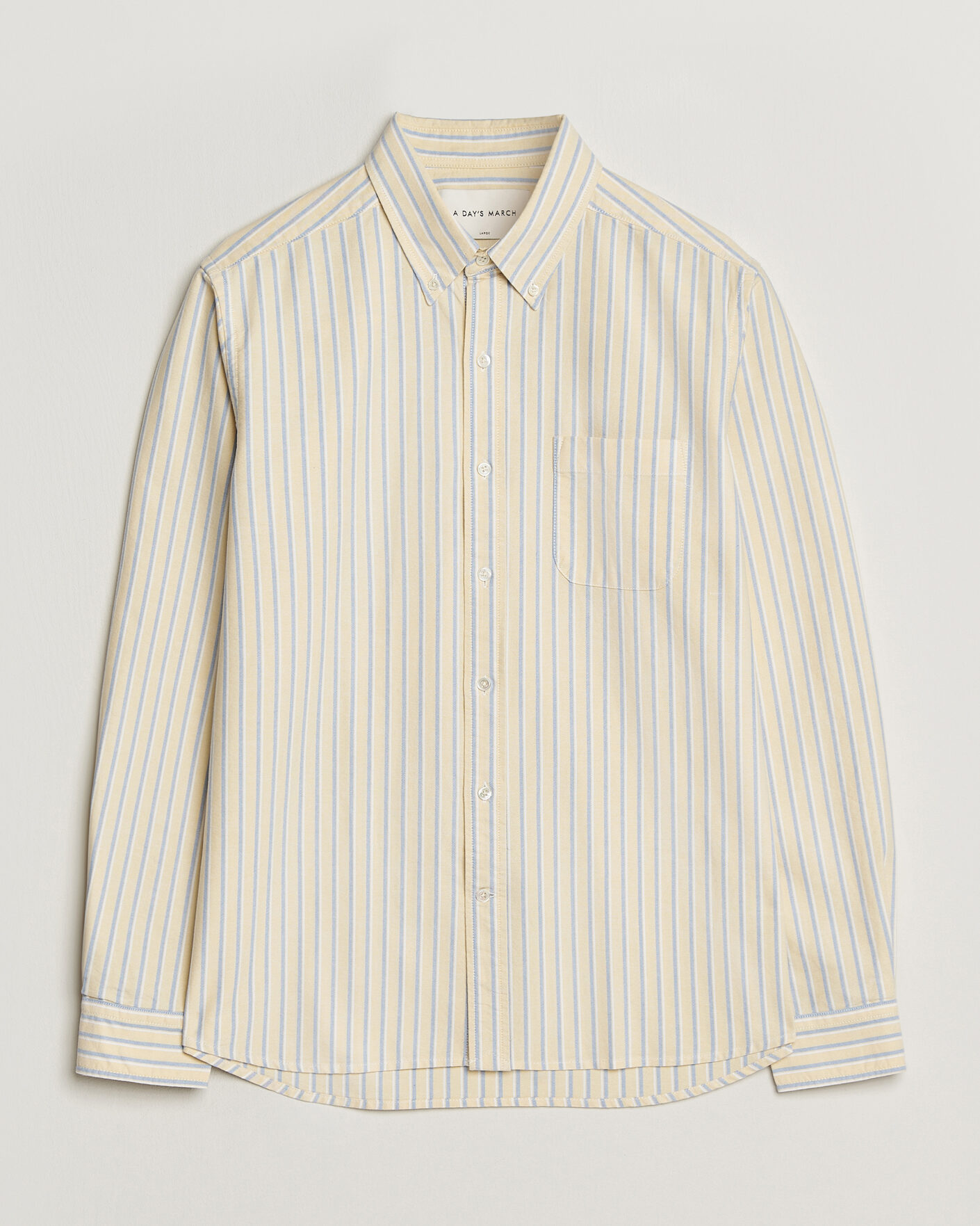 Uomini | Camicie | A Day's March | Original Oxford Shirt Yellow Multi