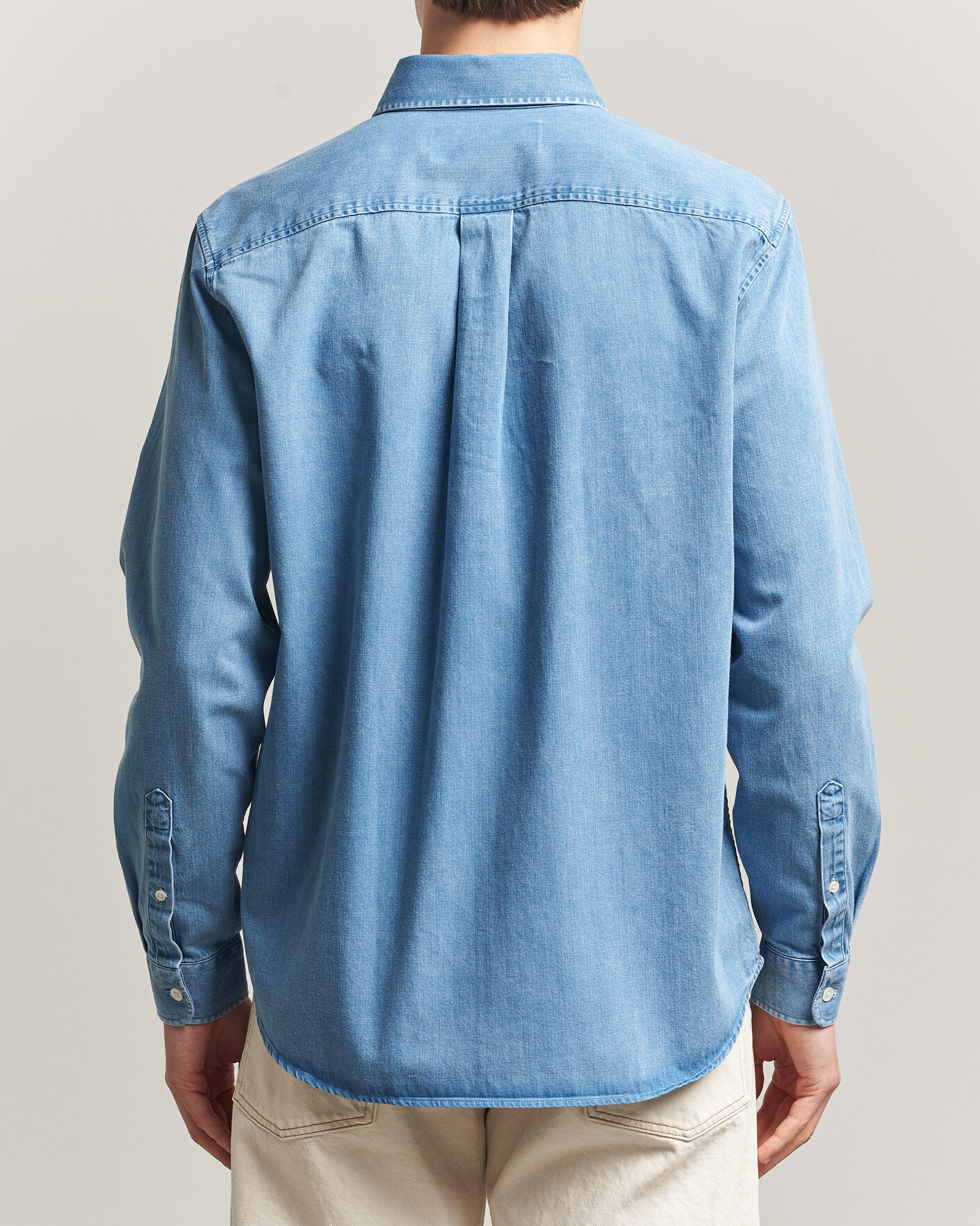 Uomini | Camicie | A Day's March | Original Denim Shirt Light Blue