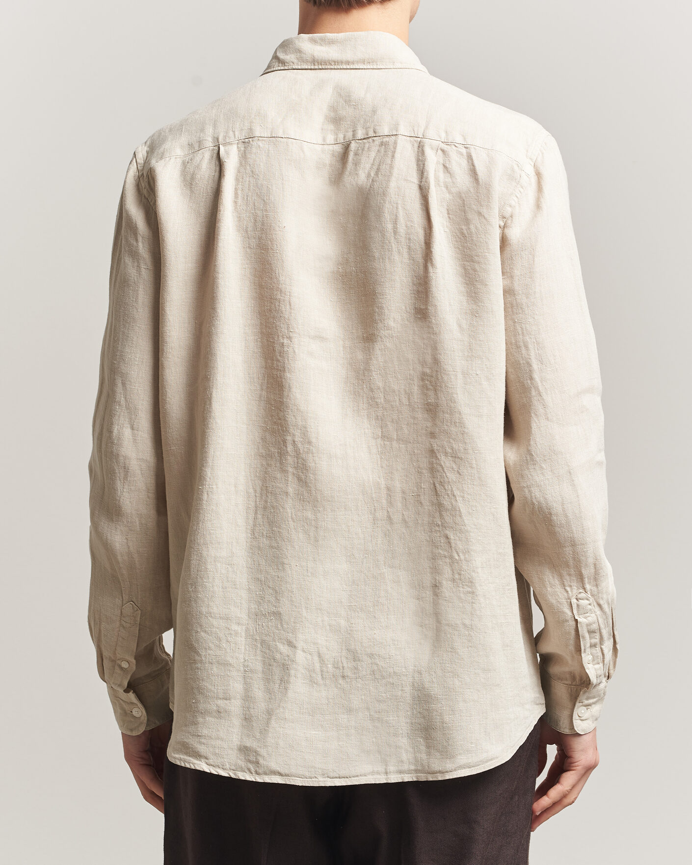 Uomini | Camicie | A Day's March | Daintree Linen Shirt Moonstruck