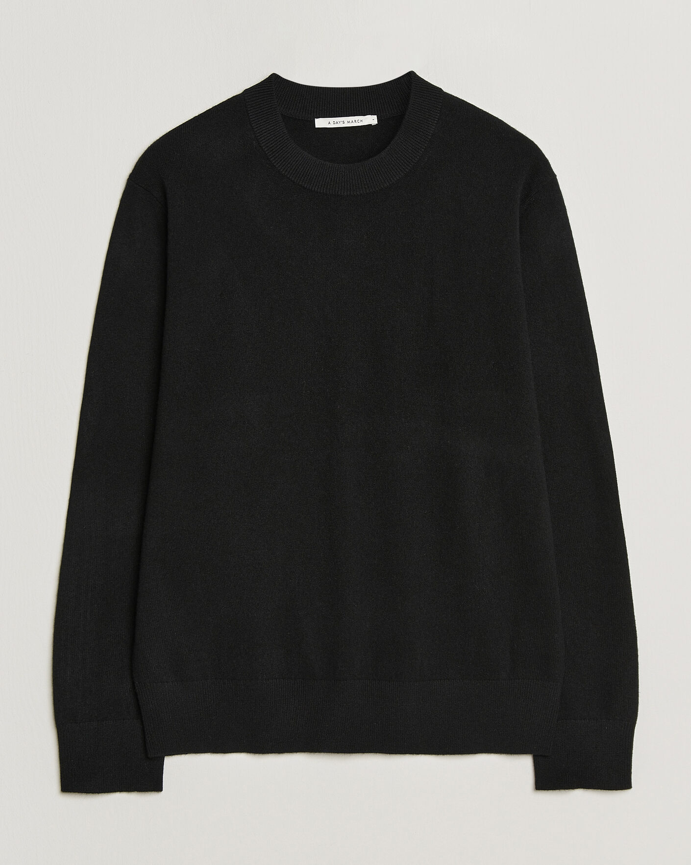 Uomini | Maglieria | A Day's March | Marlow Cashmere Blend Sweater Black