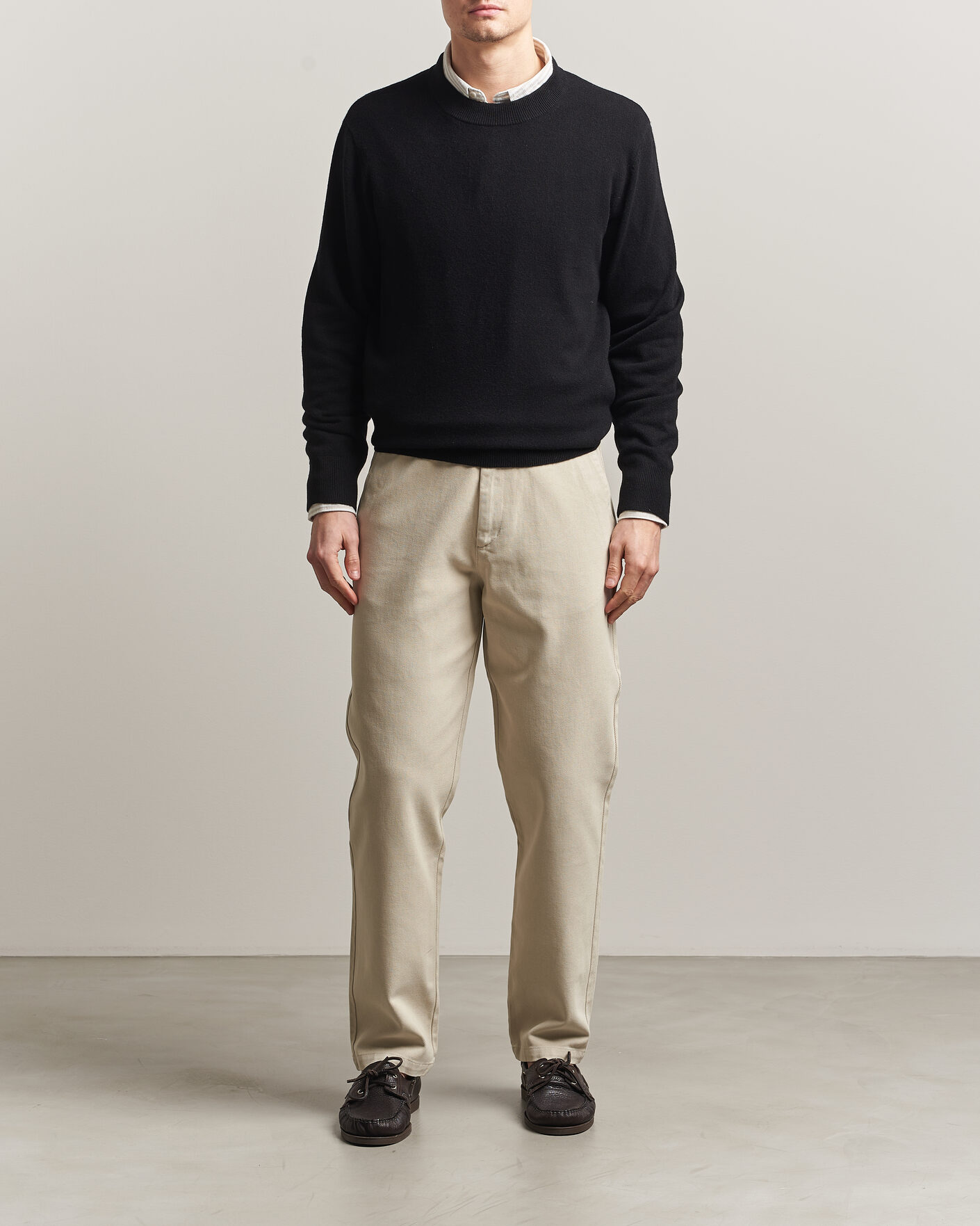 Uomini | Maglieria | A Day's March | Marlow Cashmere Blend Sweater Black