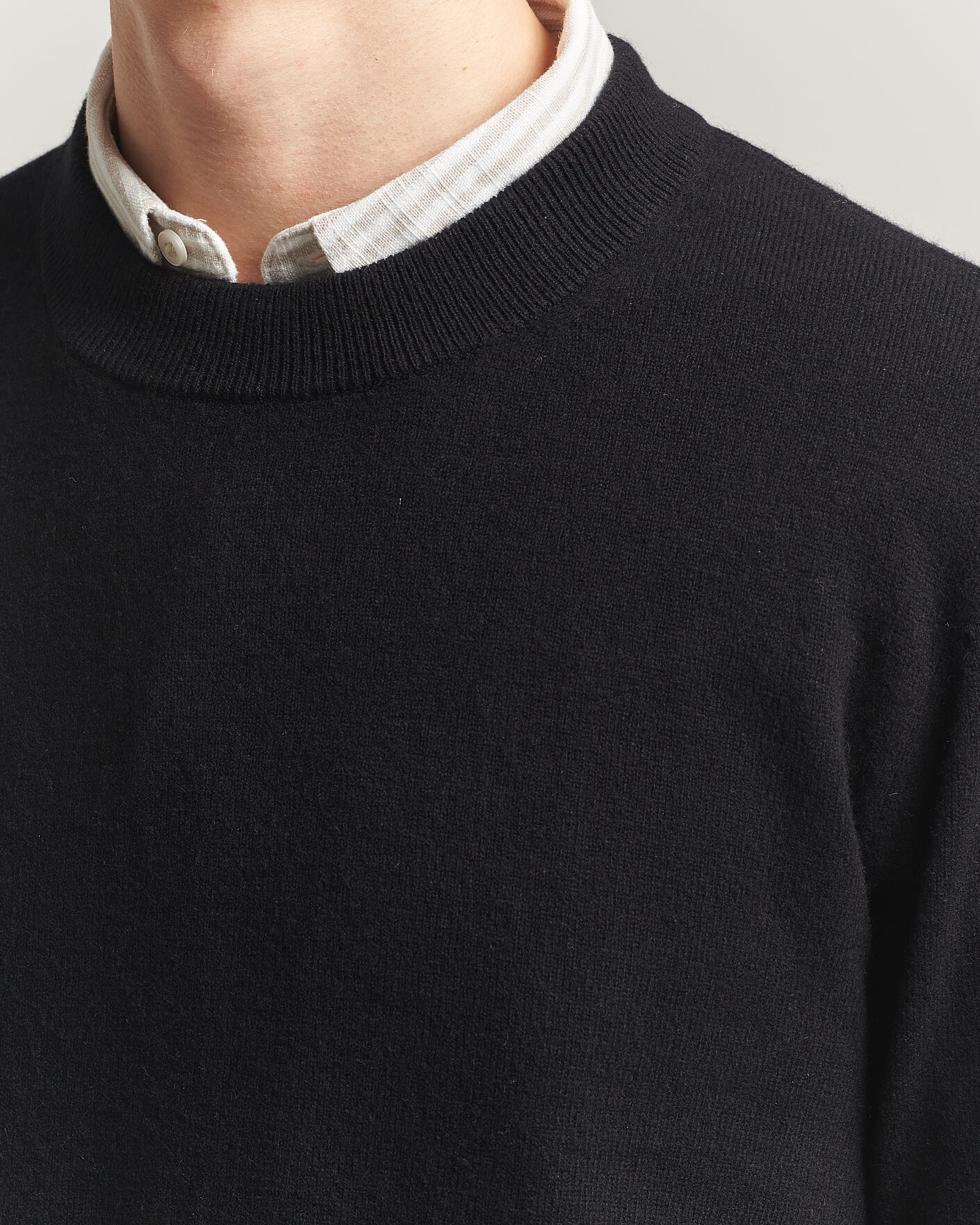 Uomini | Maglieria | A Day's March | Marlow Cashmere Blend Sweater Black