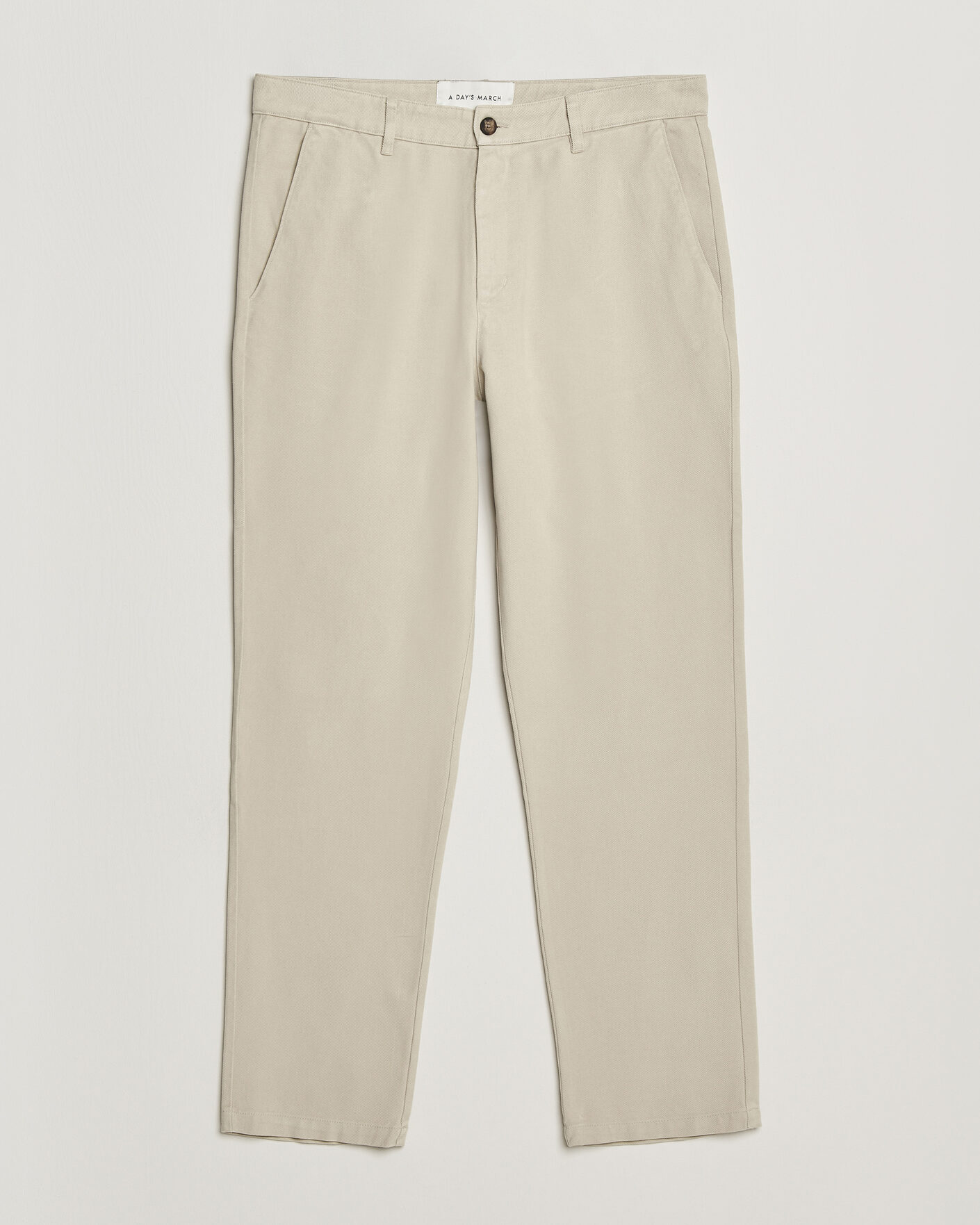 Uomini | Pantaloni | A Day's March | Miller Cotton Lyocell Trousers Light Khaki