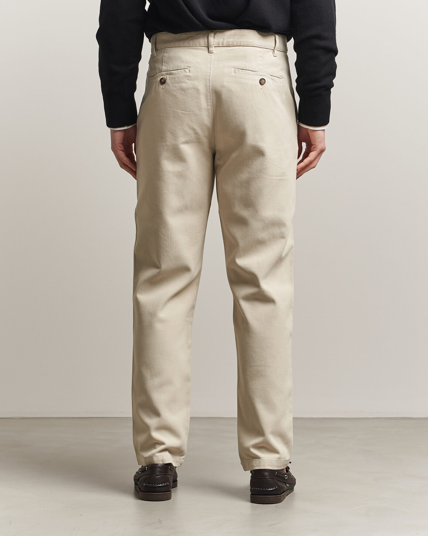Uomini | Pantaloni | A Day's March | Miller Cotton Lyocell Trousers Light Khaki