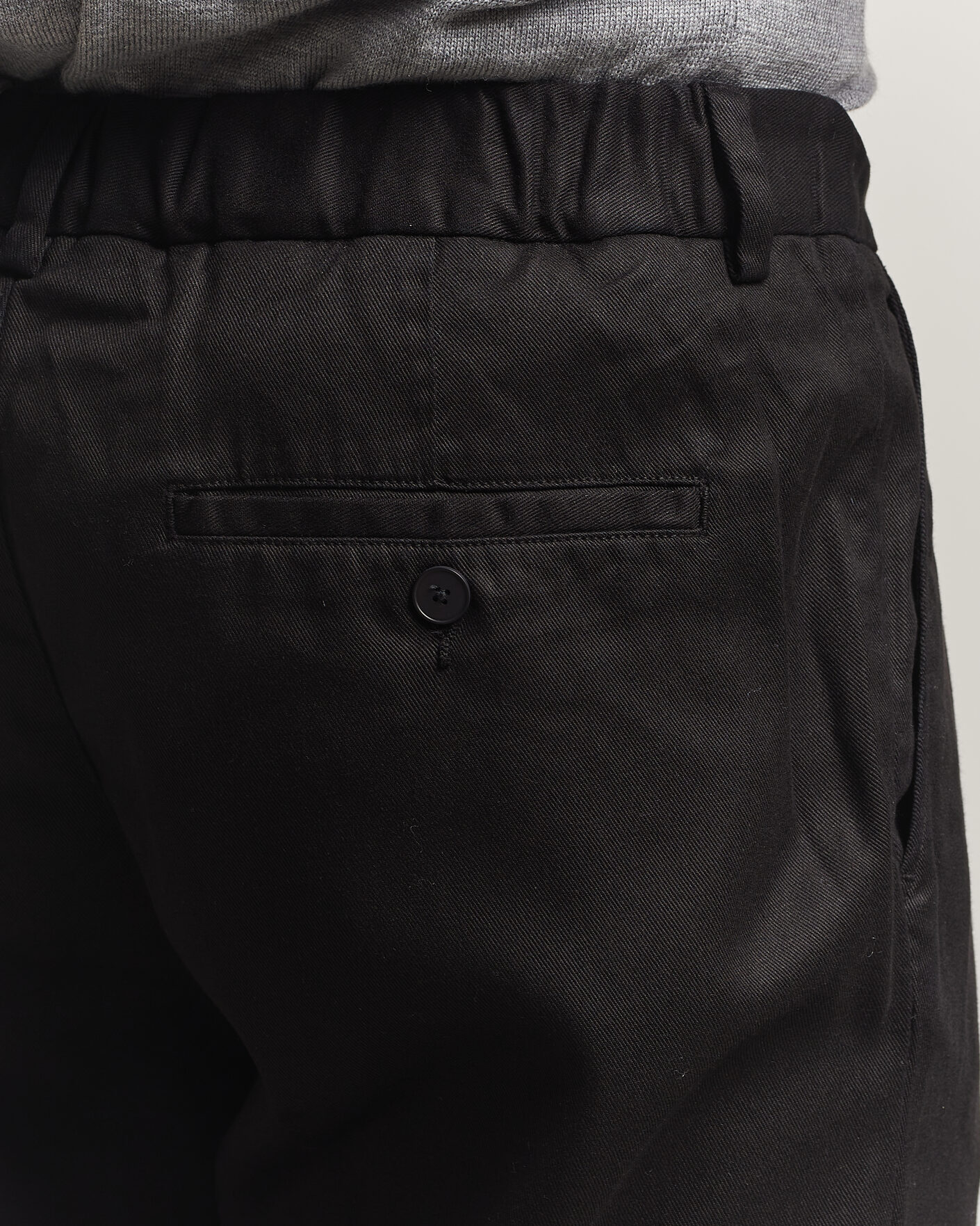 Uomini | Pantaloni | A Day's March | Smart Lyocell Trousers Black