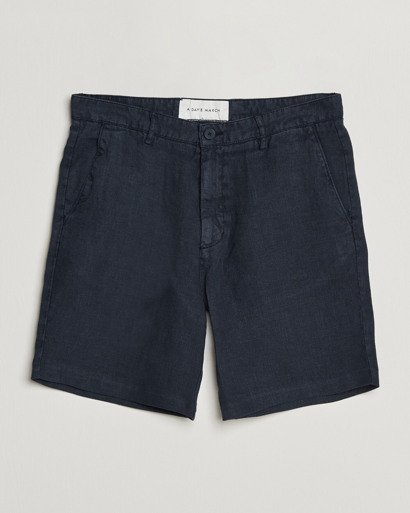 Uomini | Pantaloncini | A Day's March | Luny Linen Shorts Navy