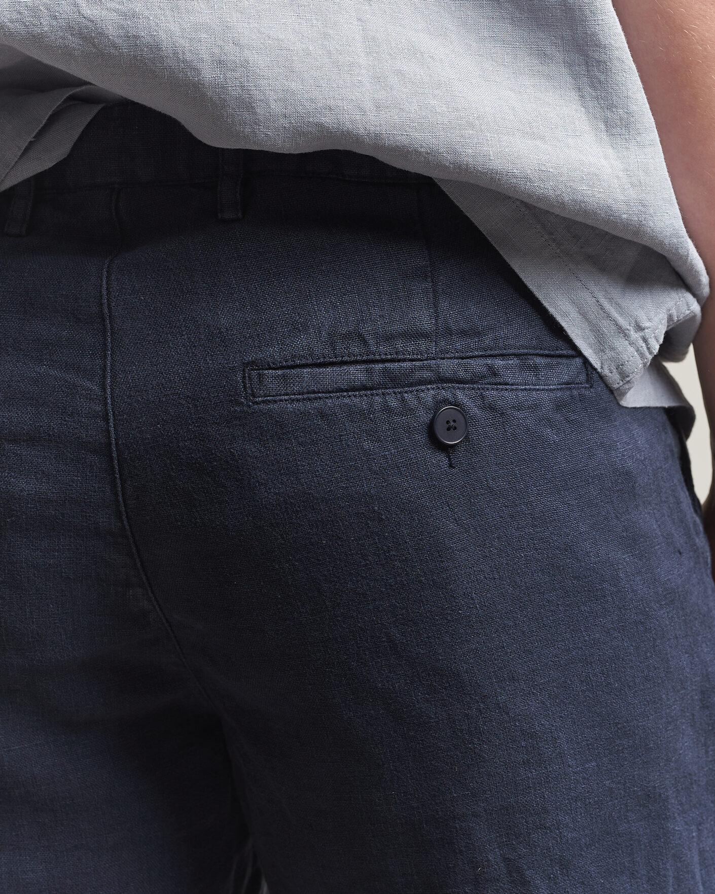 Uomini | Pantaloncini | A Day's March | Luny Linen Shorts Navy