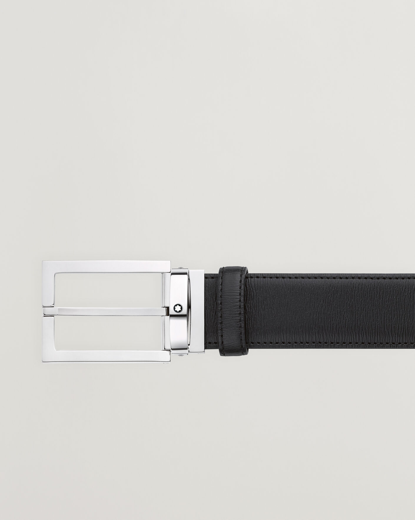 Uomini | Cinture | Montblanc | Rectangular 35mm Leather Belt Black