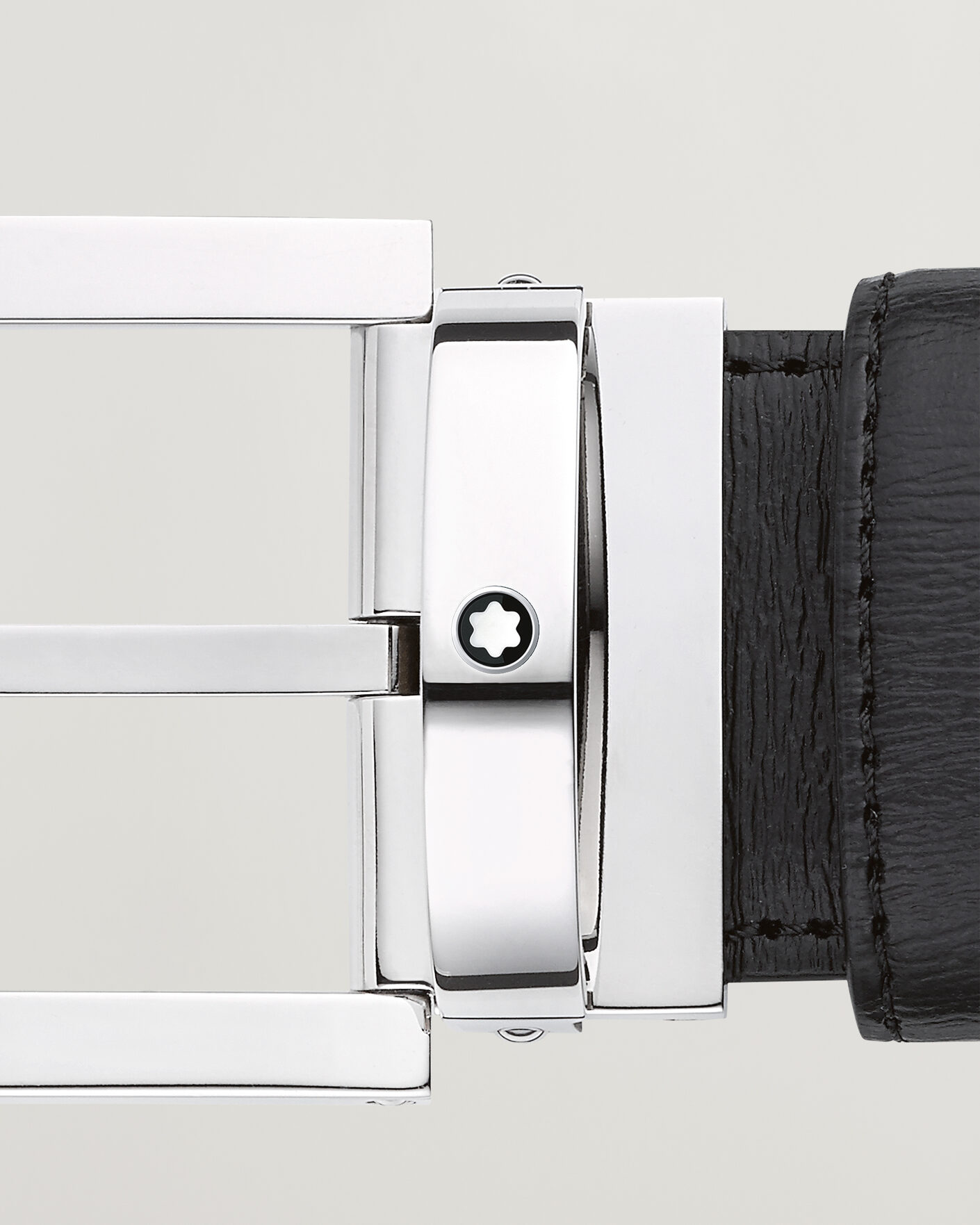 Uomini | Cinture | Montblanc | Rectangular 35mm Leather Belt Black