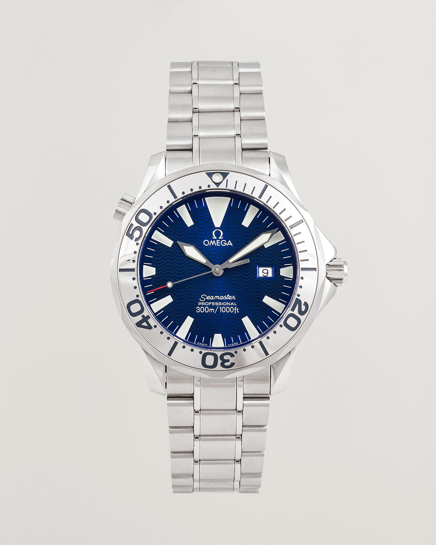 Uomini | Pre-Owned & Vintage Watches | Omega Pre-Owned | Seamaster 300M Electric Blue 
