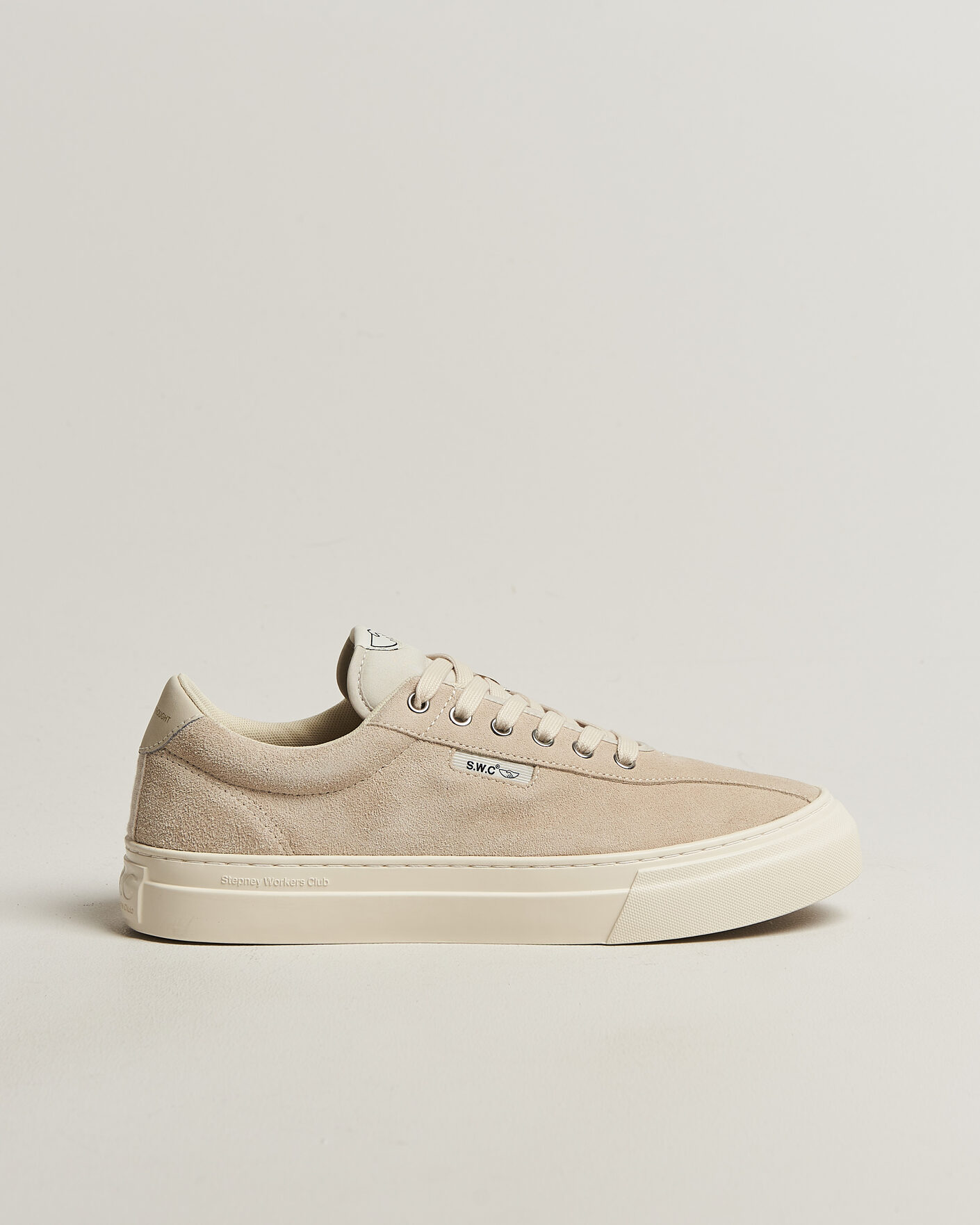 Uomini | Sneakers | Stepney Workers Club | Dellow 02 Cupsole Suede Sneaker Oat