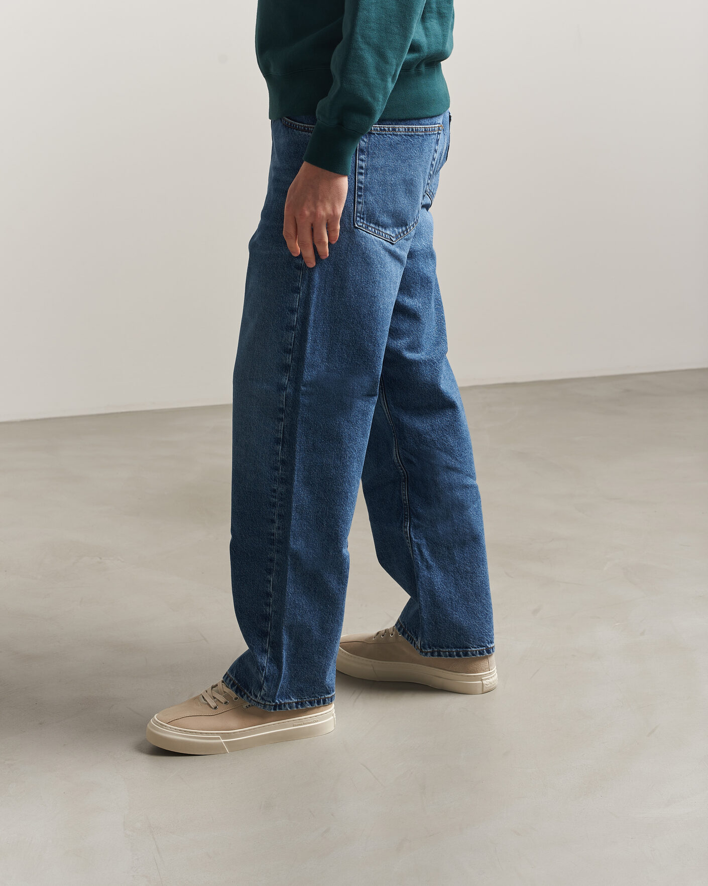 Uomini | Sneakers | Stepney Workers Club | Dellow 02 Cupsole Suede Sneaker Oat