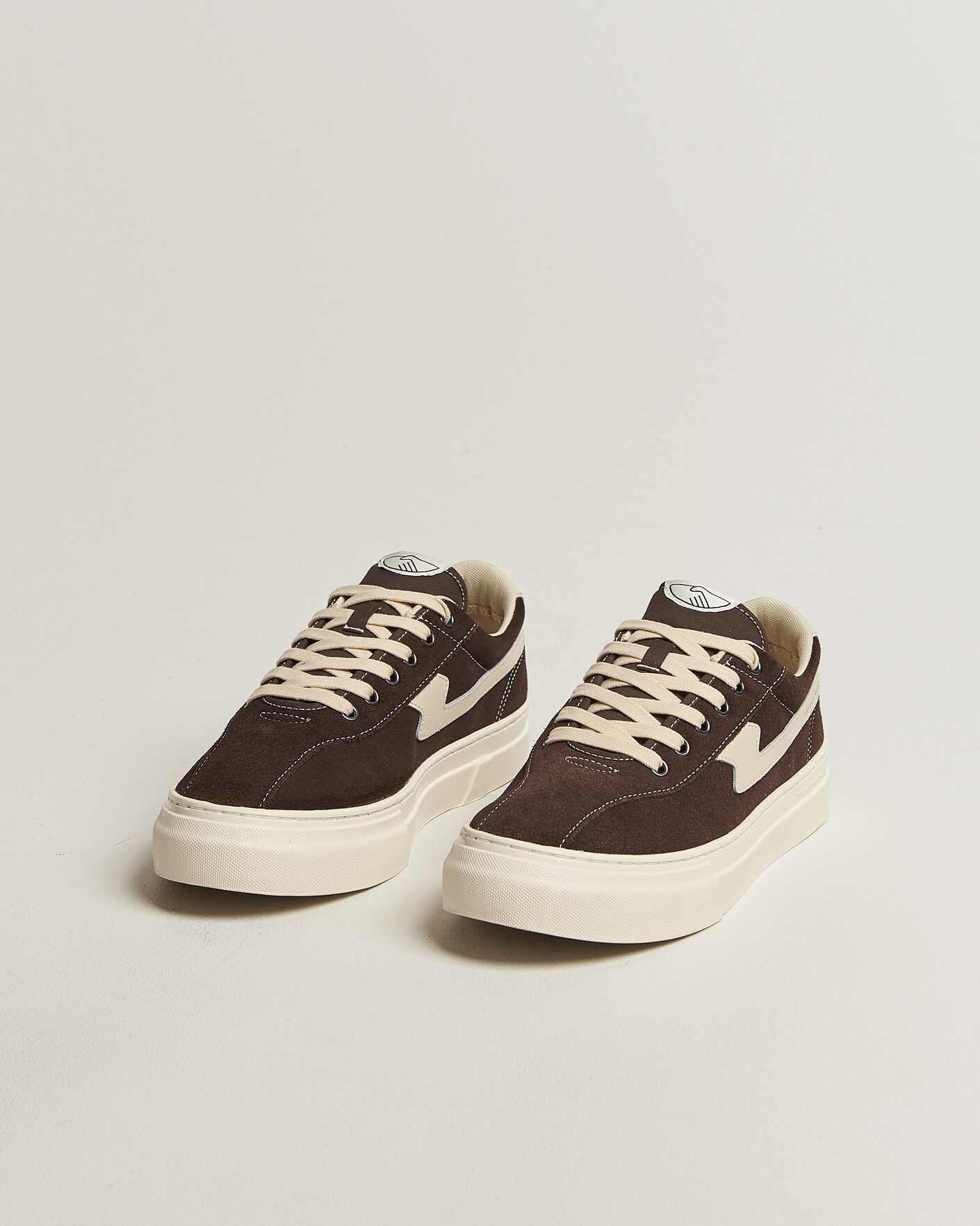 Uomini | Sneakers | Stepney Workers Club | Dellow S-Strike Cupsole Suede Sneaker Dark Brown