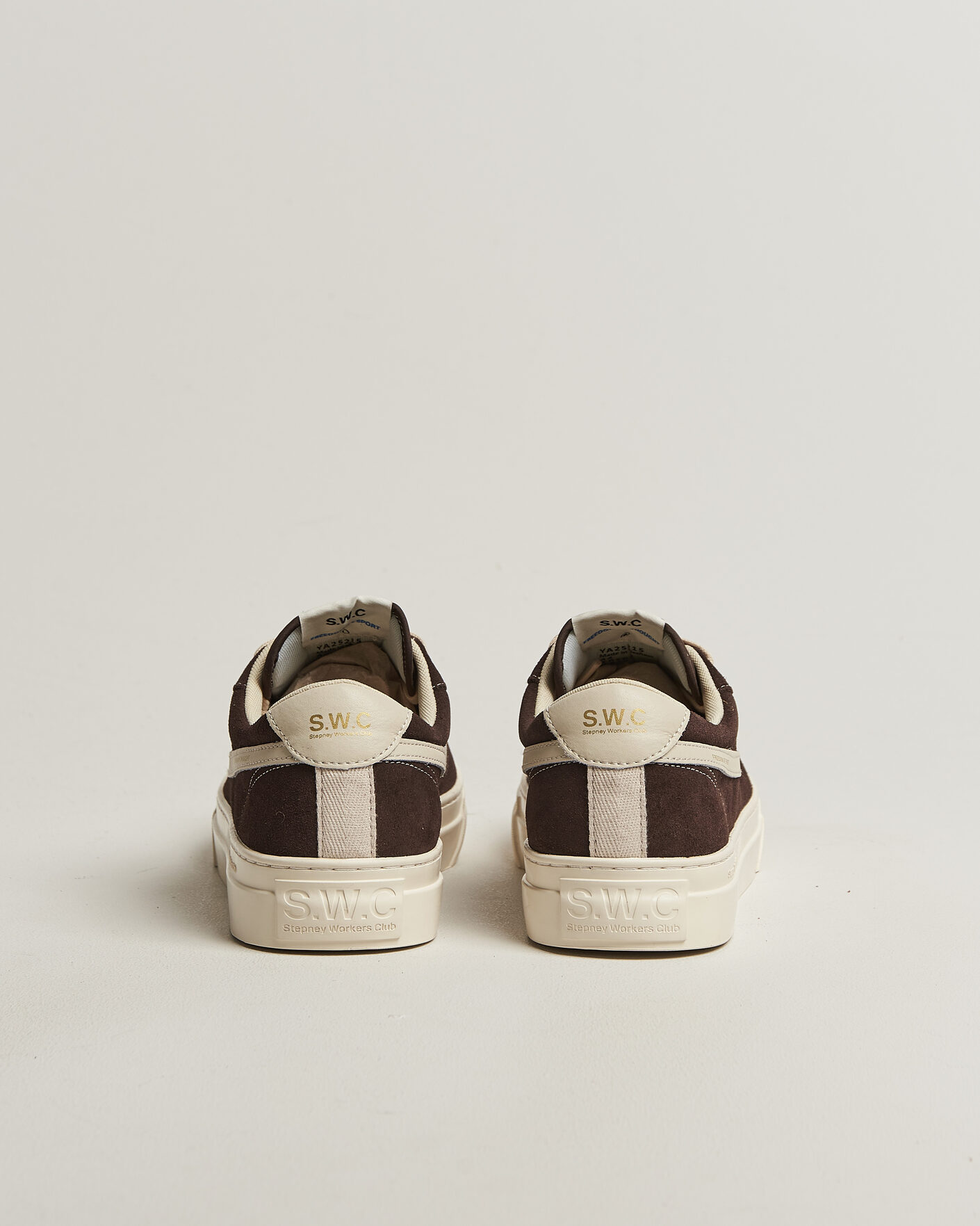 Uomini | Sneakers | Stepney Workers Club | Dellow S-Strike Cupsole Suede Sneaker Dark Brown