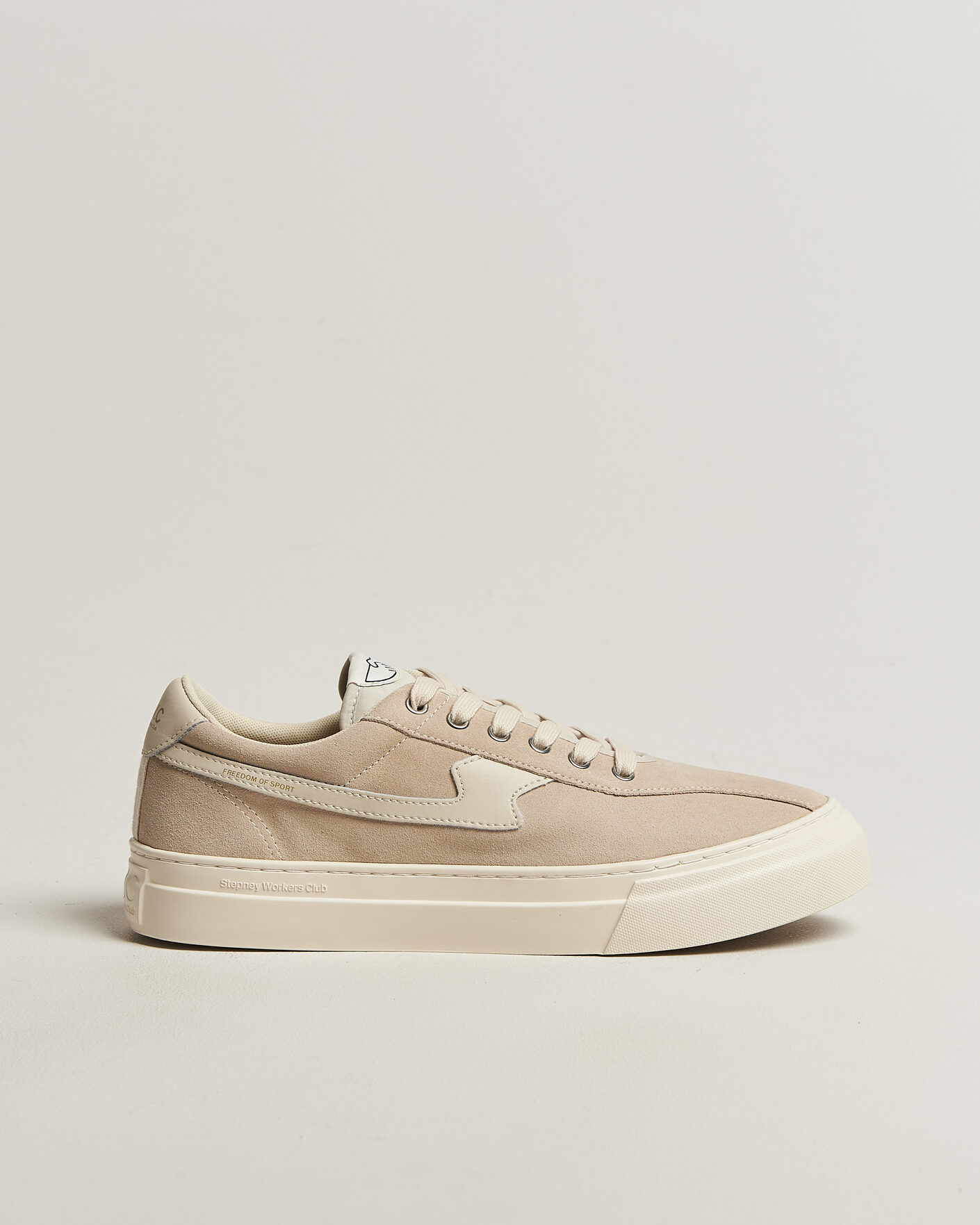Uomini | Sneakers | Stepney Workers Club | Dellow S-Strike Cupsole Suede Sneaker Oat