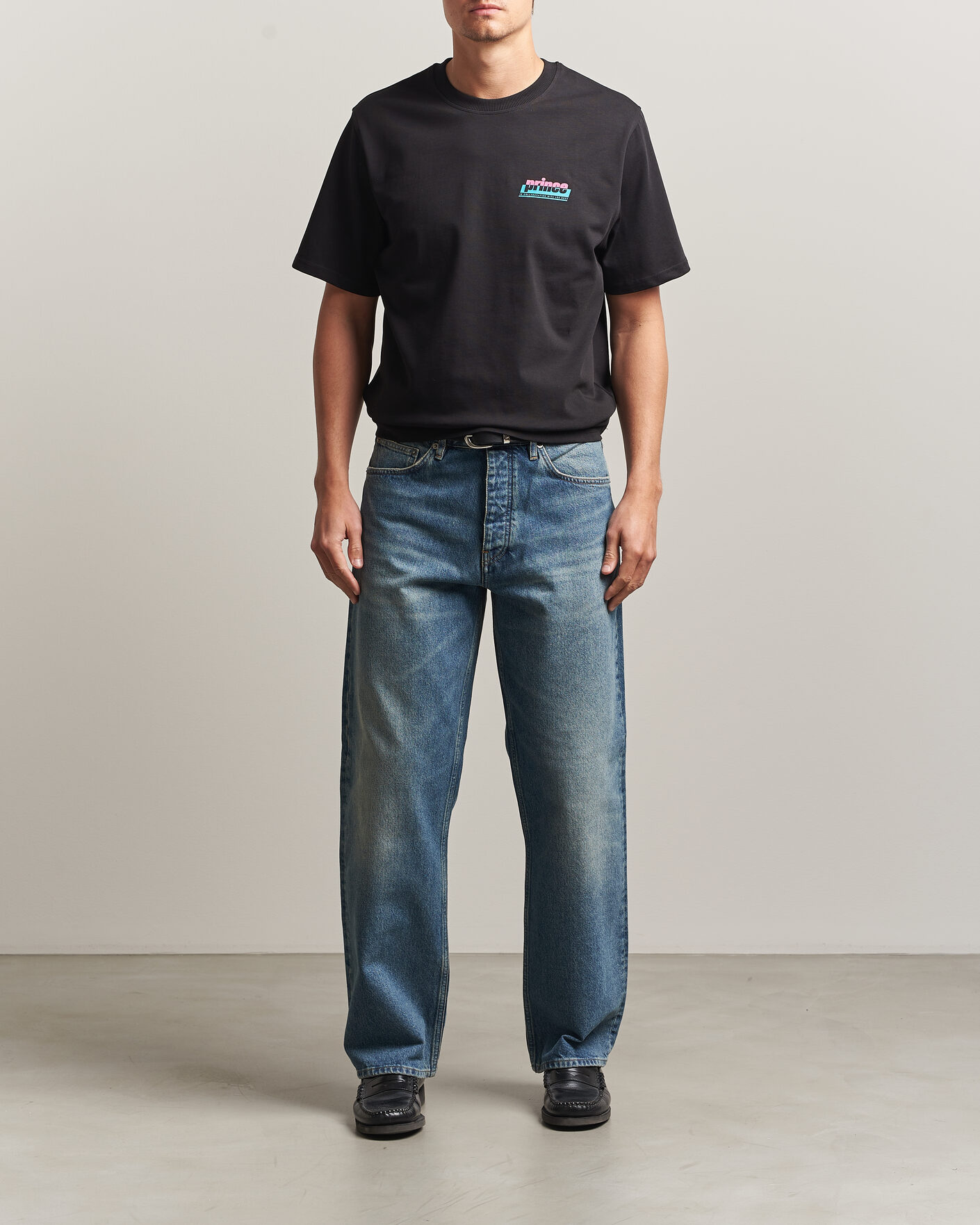 Uomini | T-shirt | LES DEUX | Prince P T-Shirt Black