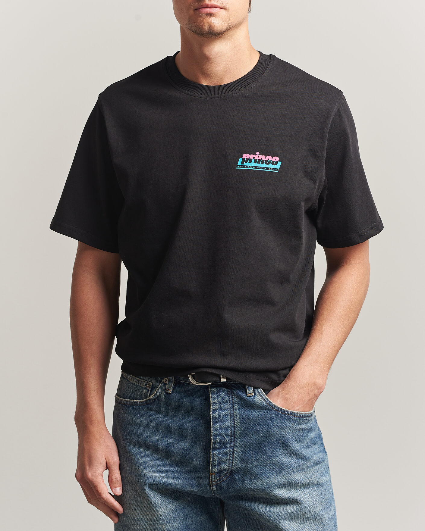 Uomini | T-shirt | LES DEUX | Prince P T-Shirt Black