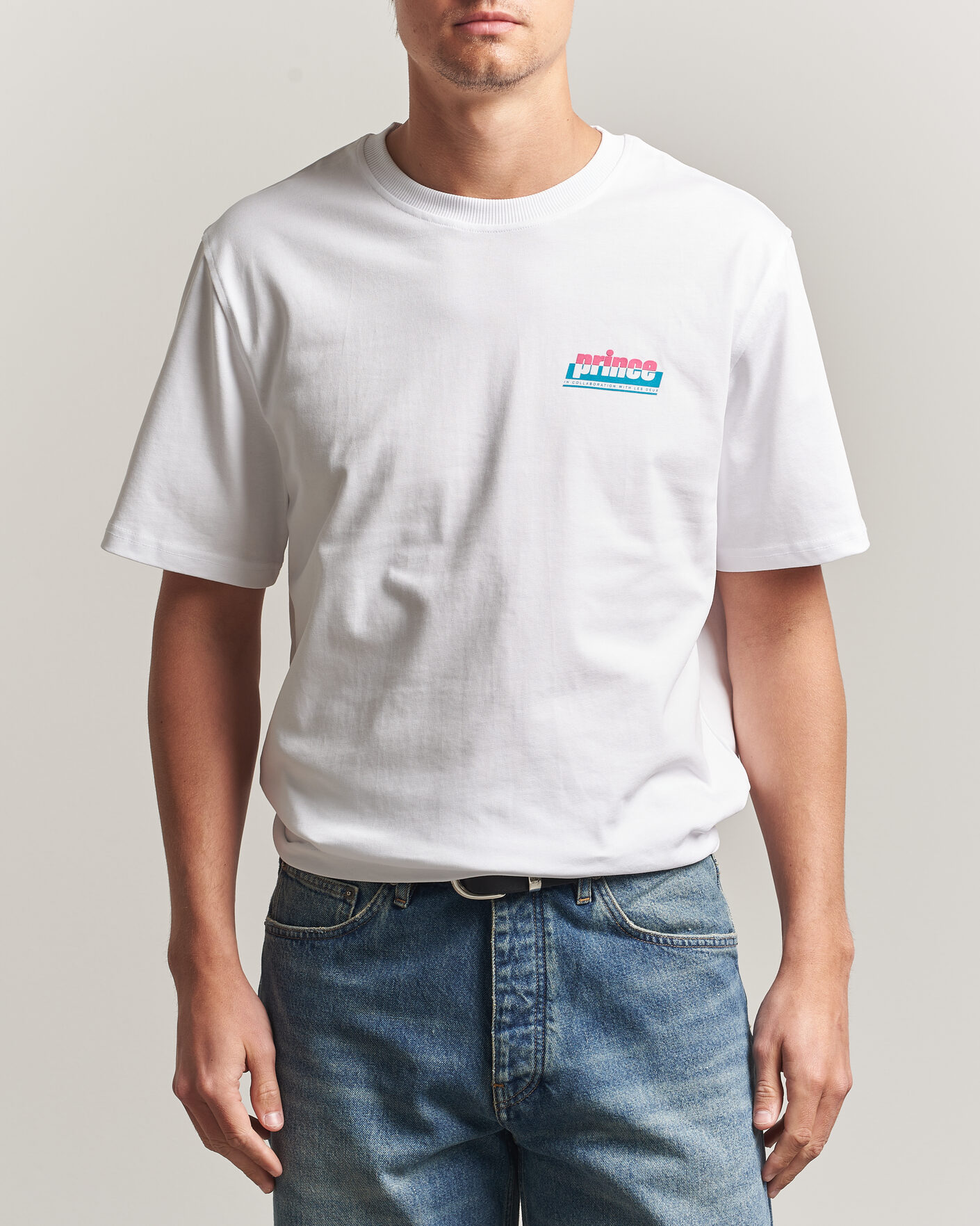 Uomini | T-shirt | LES DEUX | Prince P T-Shirt White