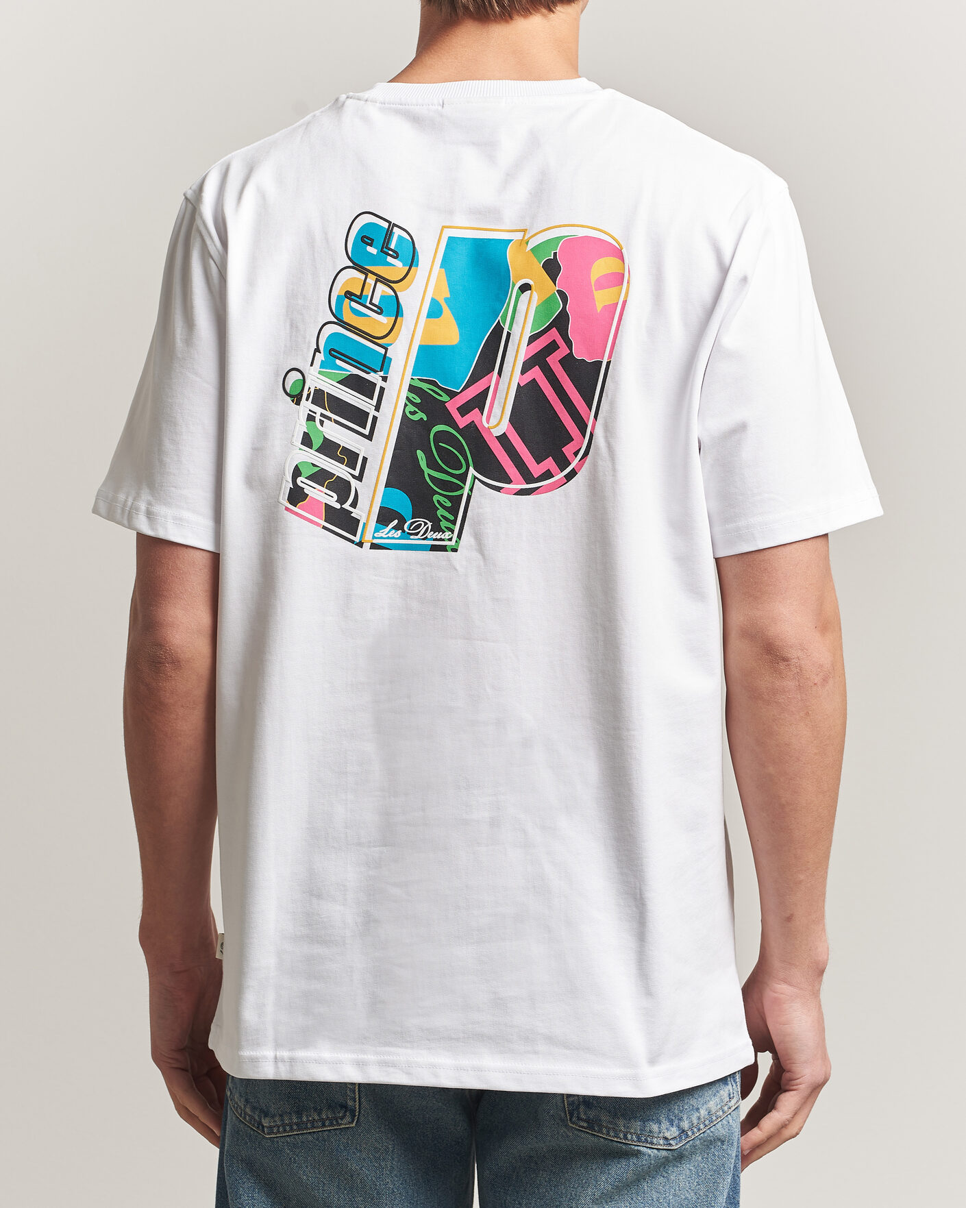 Uomini | T-shirt | LES DEUX | Prince P T-Shirt White