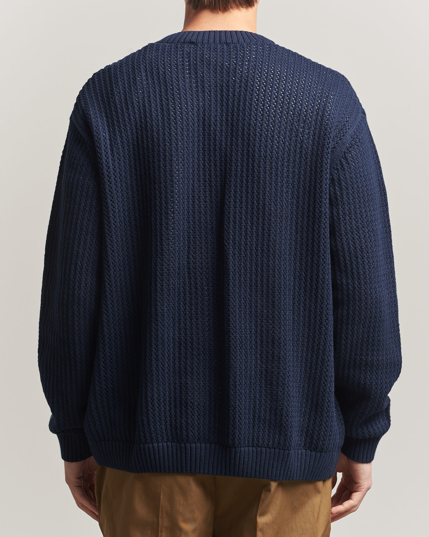 Uomini | Maglieria | LES DEUX | Prince Lace Knitted Cardigan Dark Navy