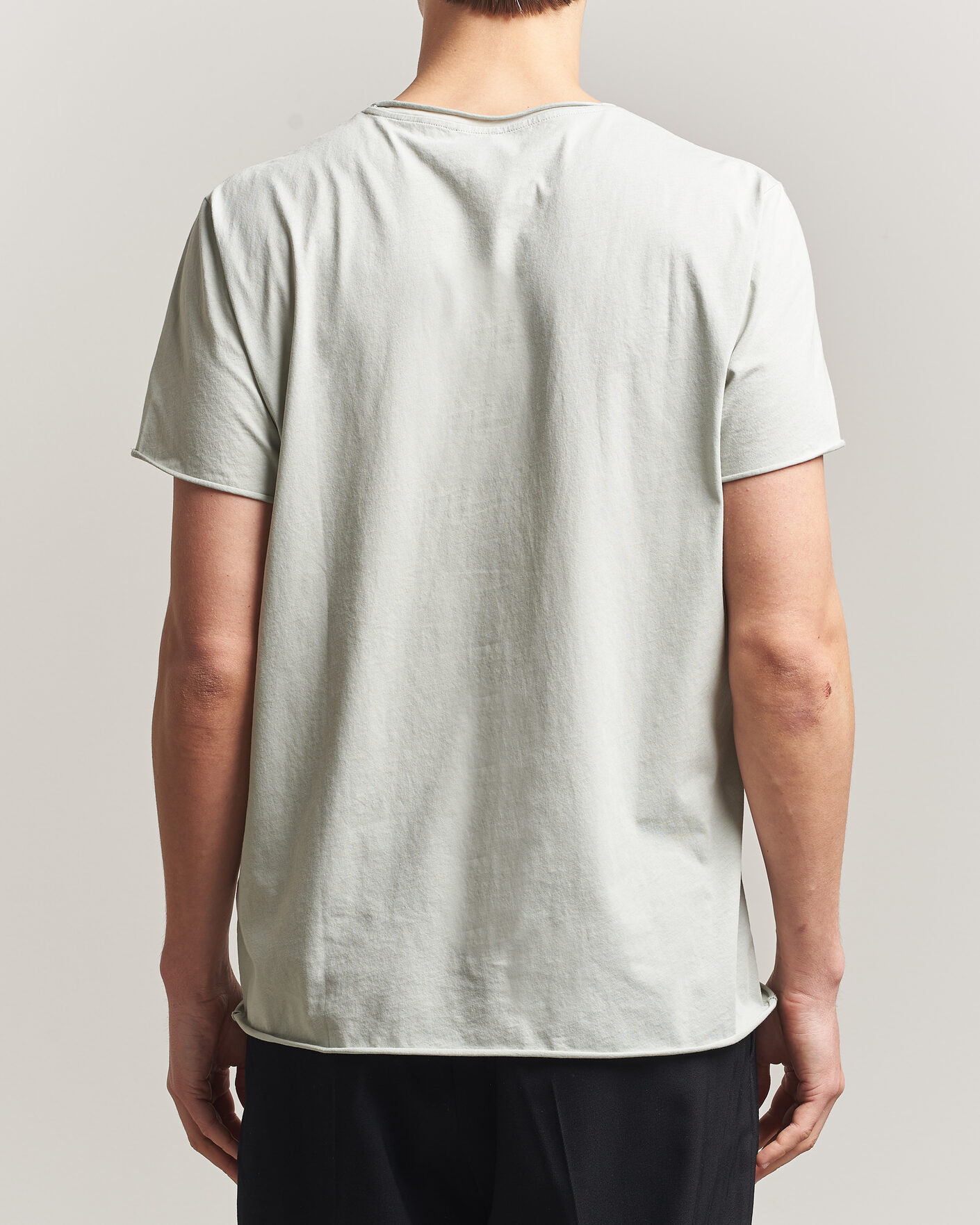 Uomini | T-shirt | Filippa K | Roll Neck Crew Neck T-Shirt Silver Grey