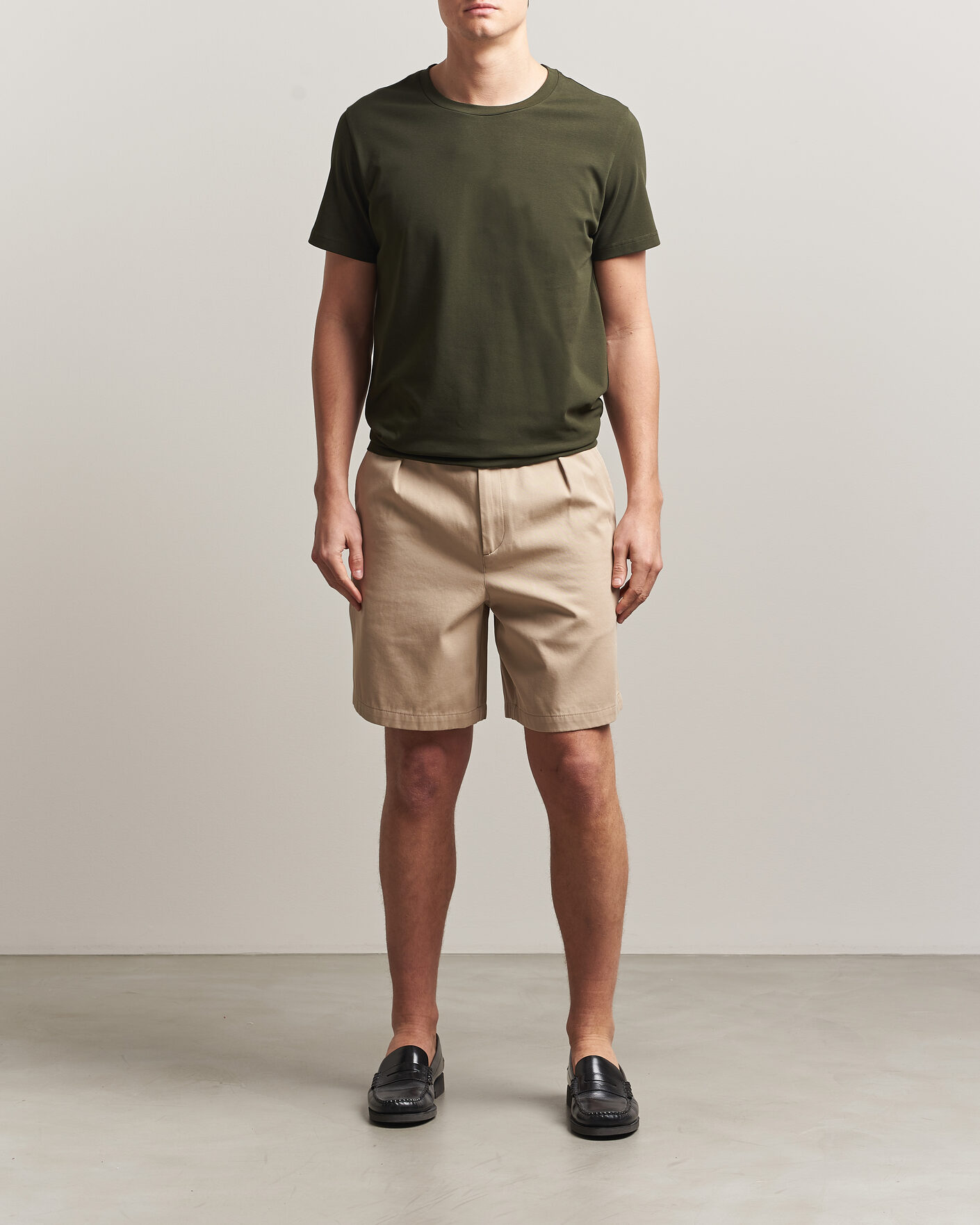 Uomini | T-shirt | Filippa K | Soft Lycra T-Shirt Midnight Olive
