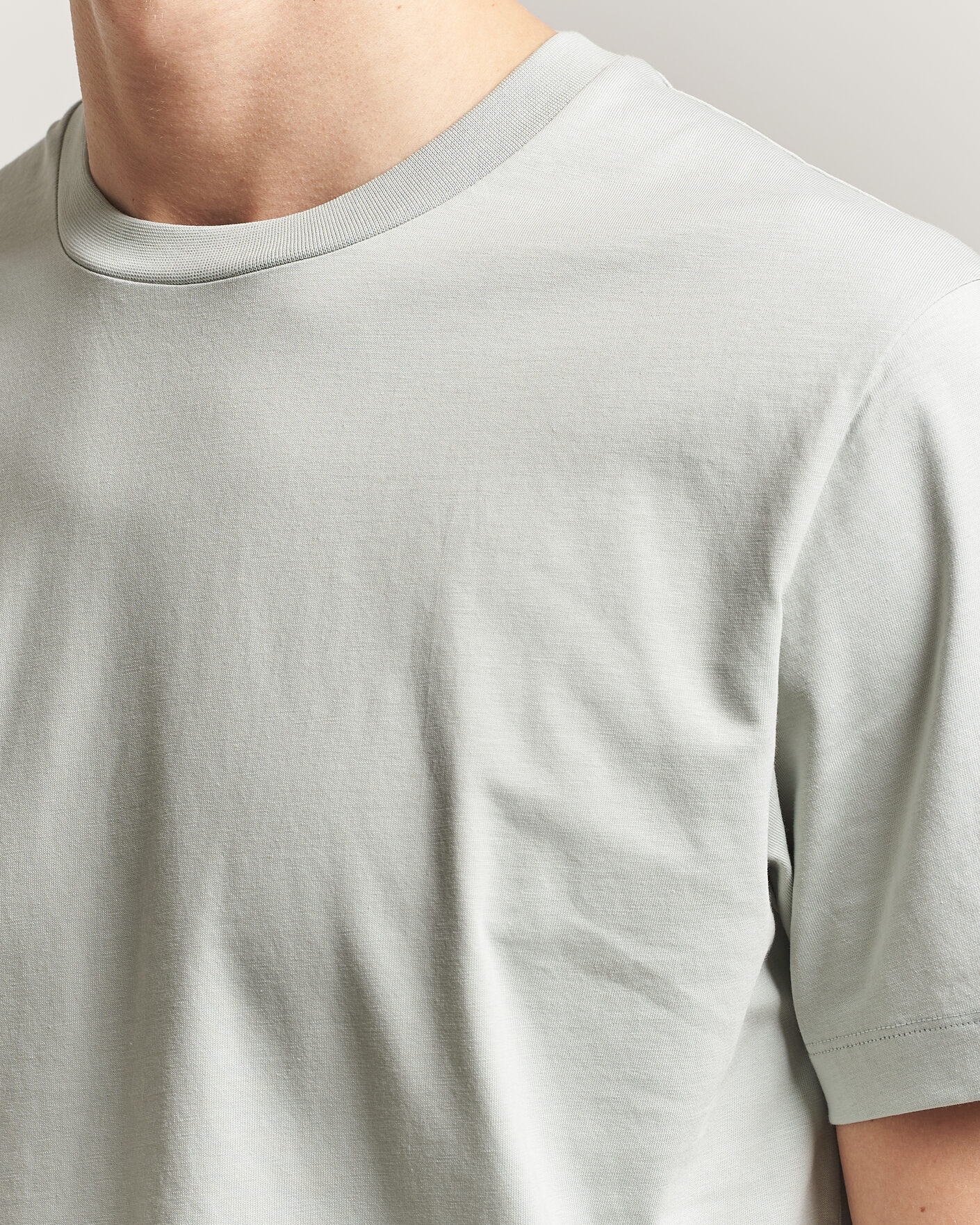 Uomini | T-shirt | Filippa K | Filip Crew Neck T-Shirt Silver Grey