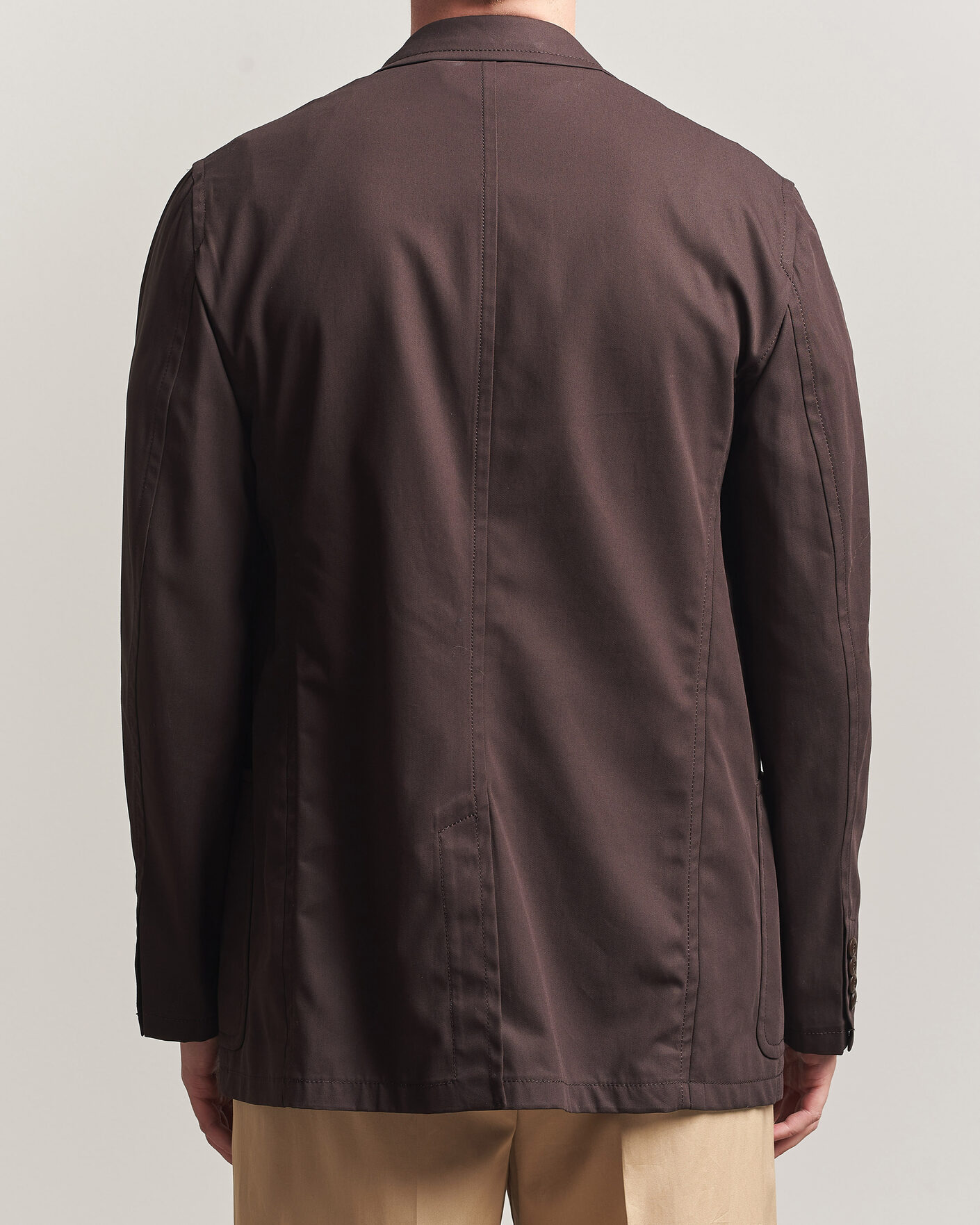 Uomini | Blazers | Filippa K | Reese Cotton Double Breasted Blazer Dark Chocolate