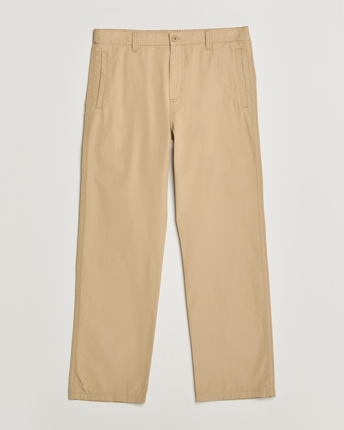 Uomini | Pantaloni | Filippa K | Flynn Washed Cotton Drawstring Trousers Canvas Beige