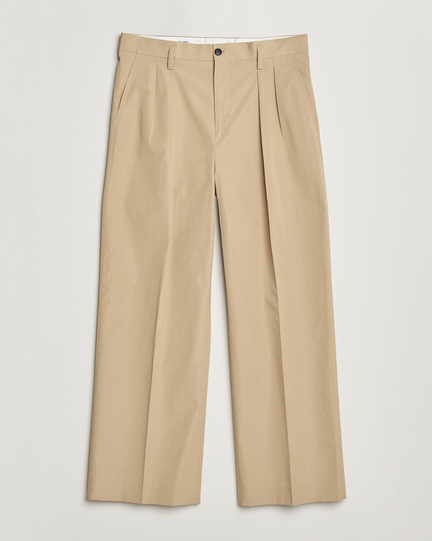 Uomini | Pantaloni | Filippa K | Milo Cotton Trousers Canvas Beige