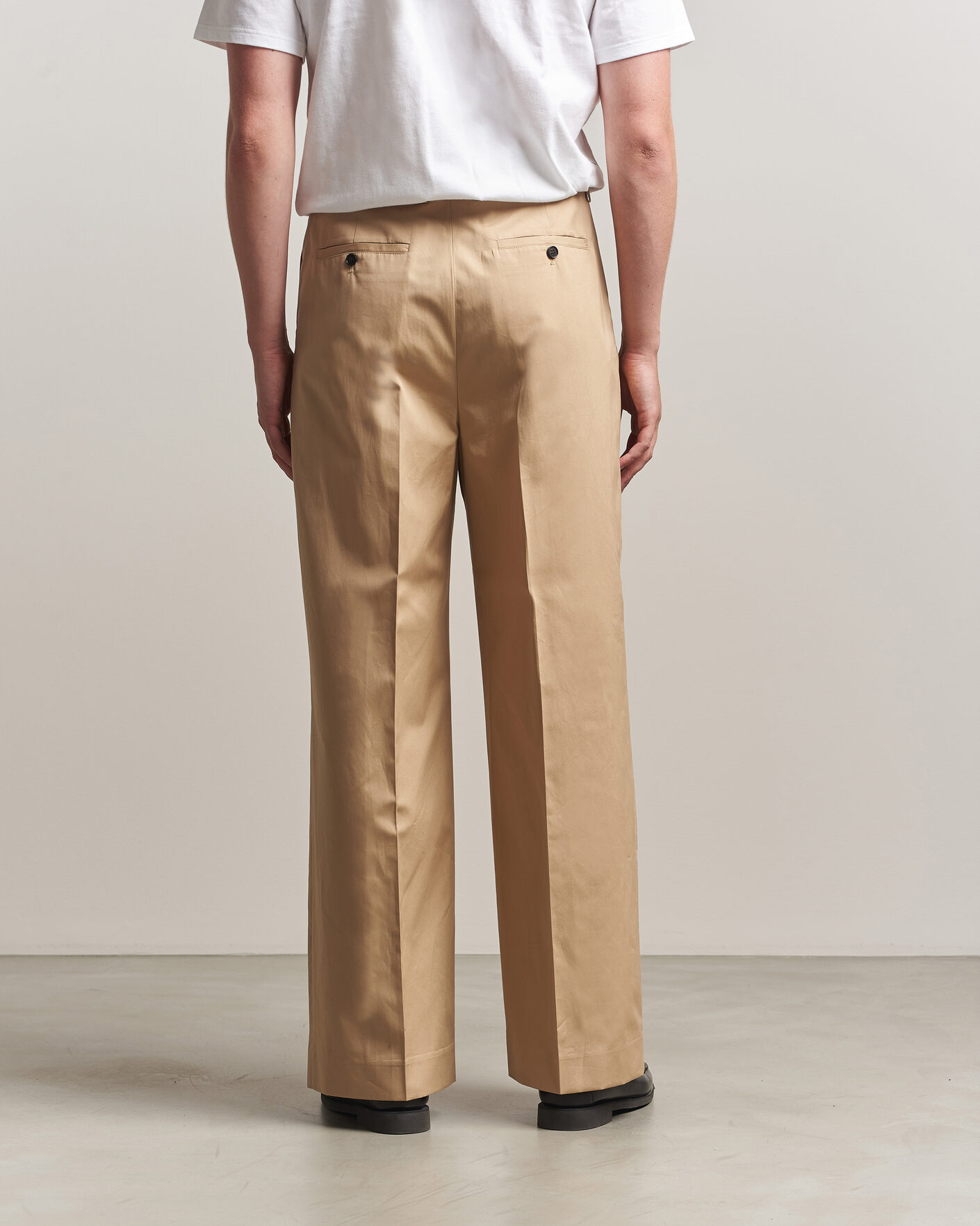 Uomini | Pantaloni | Filippa K | Milo Cotton Trousers Canvas Beige