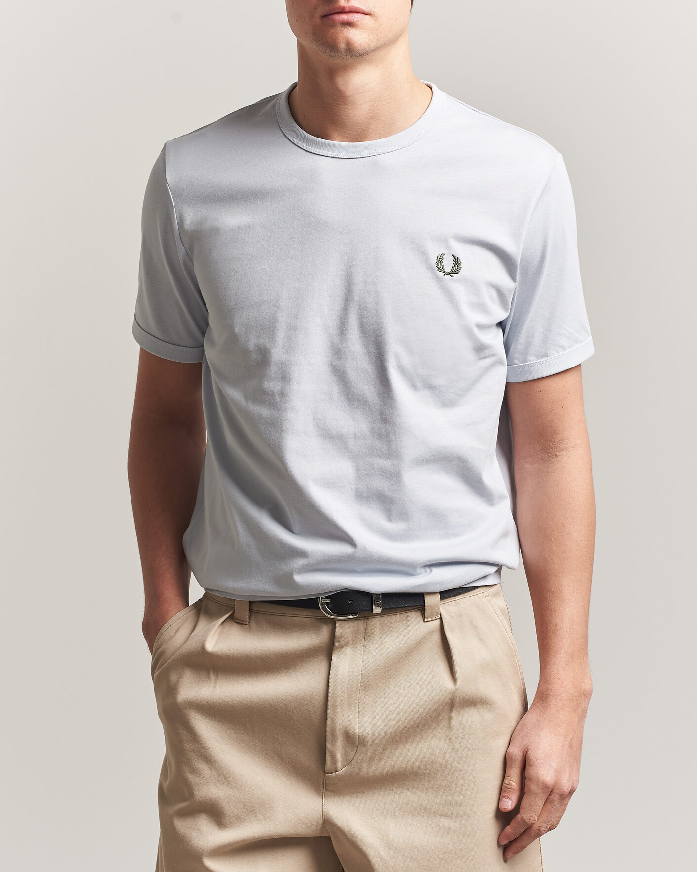 Uomini | T-shirt | Fred Perry | Ringer T-Shirt Dusky Blue