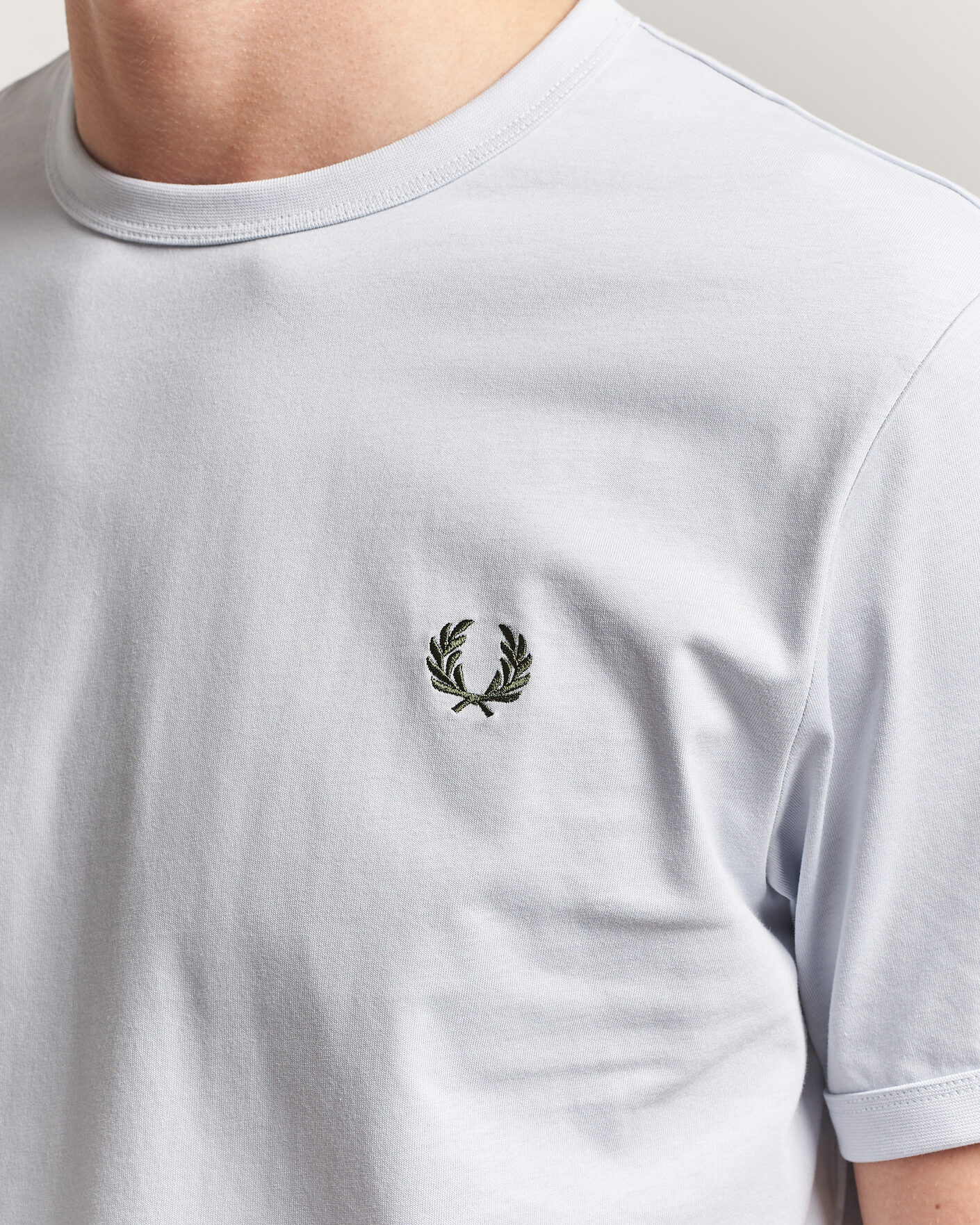 Uomini | T-shirt | Fred Perry | Ringer T-Shirt Dusky Blue