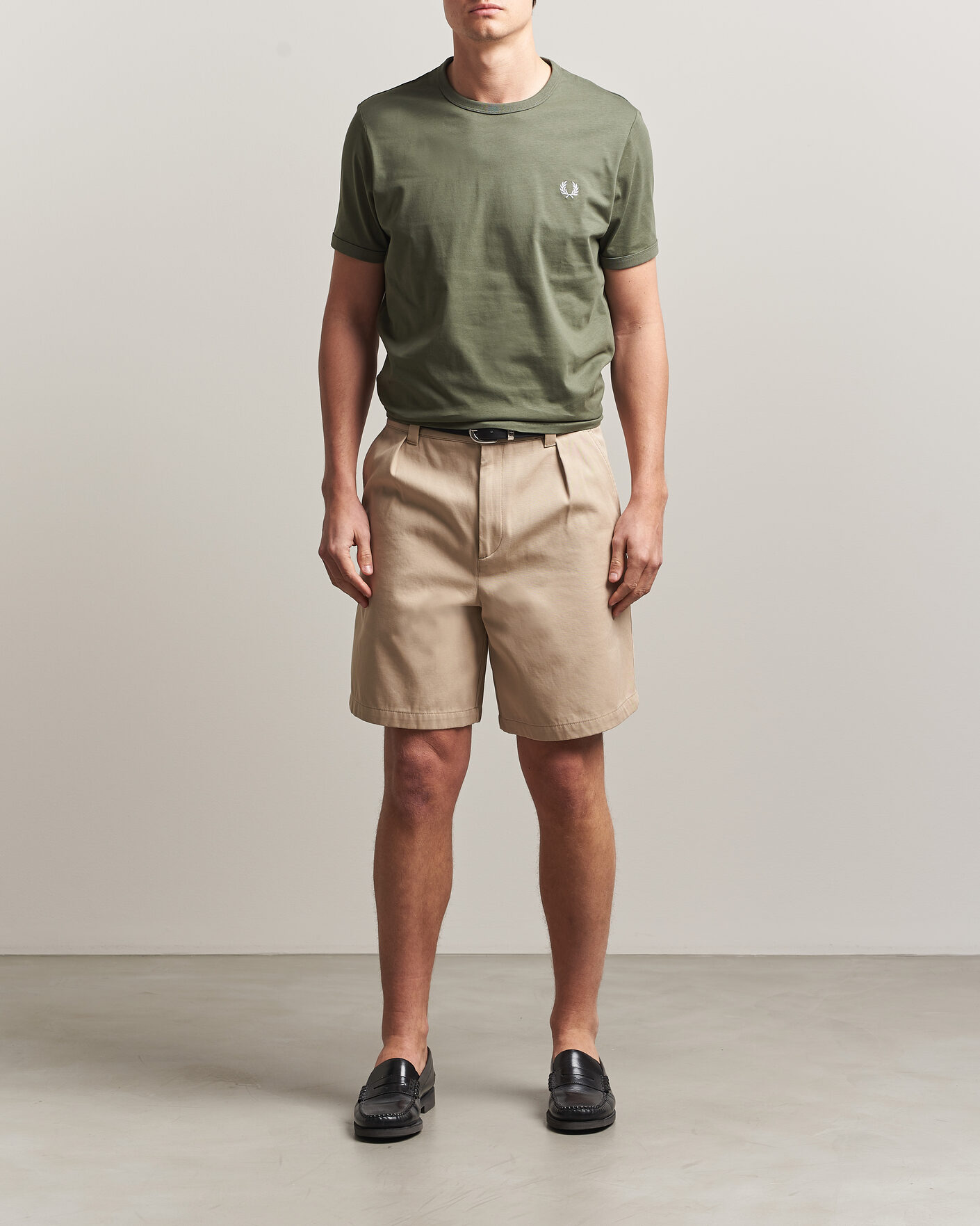 Uomini | T-shirt | Fred Perry | Ringer T-Shirt Laurel Wreath Green