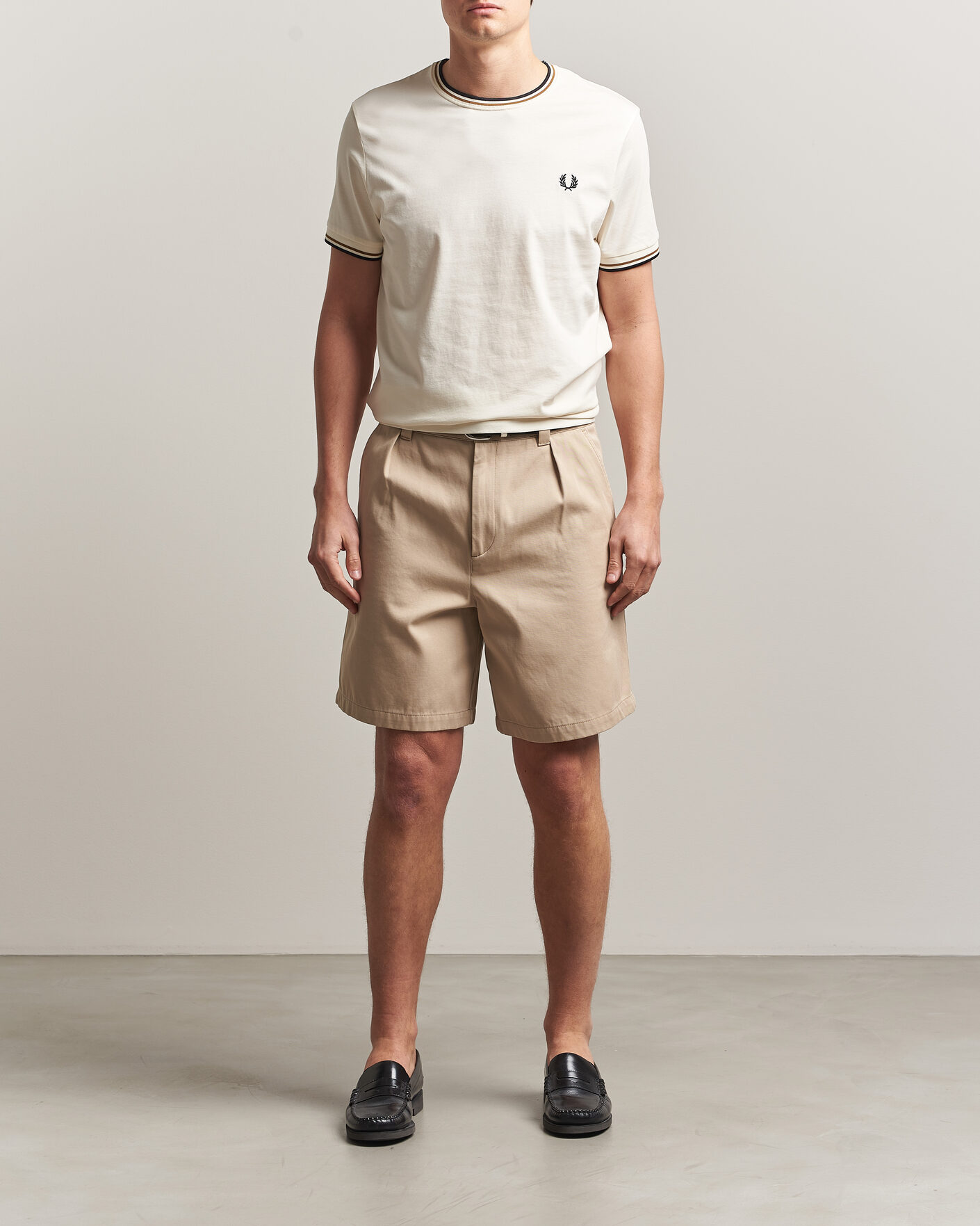 Uomini | T-shirt | Fred Perry | Twin Tipped T-Shirt Ecru