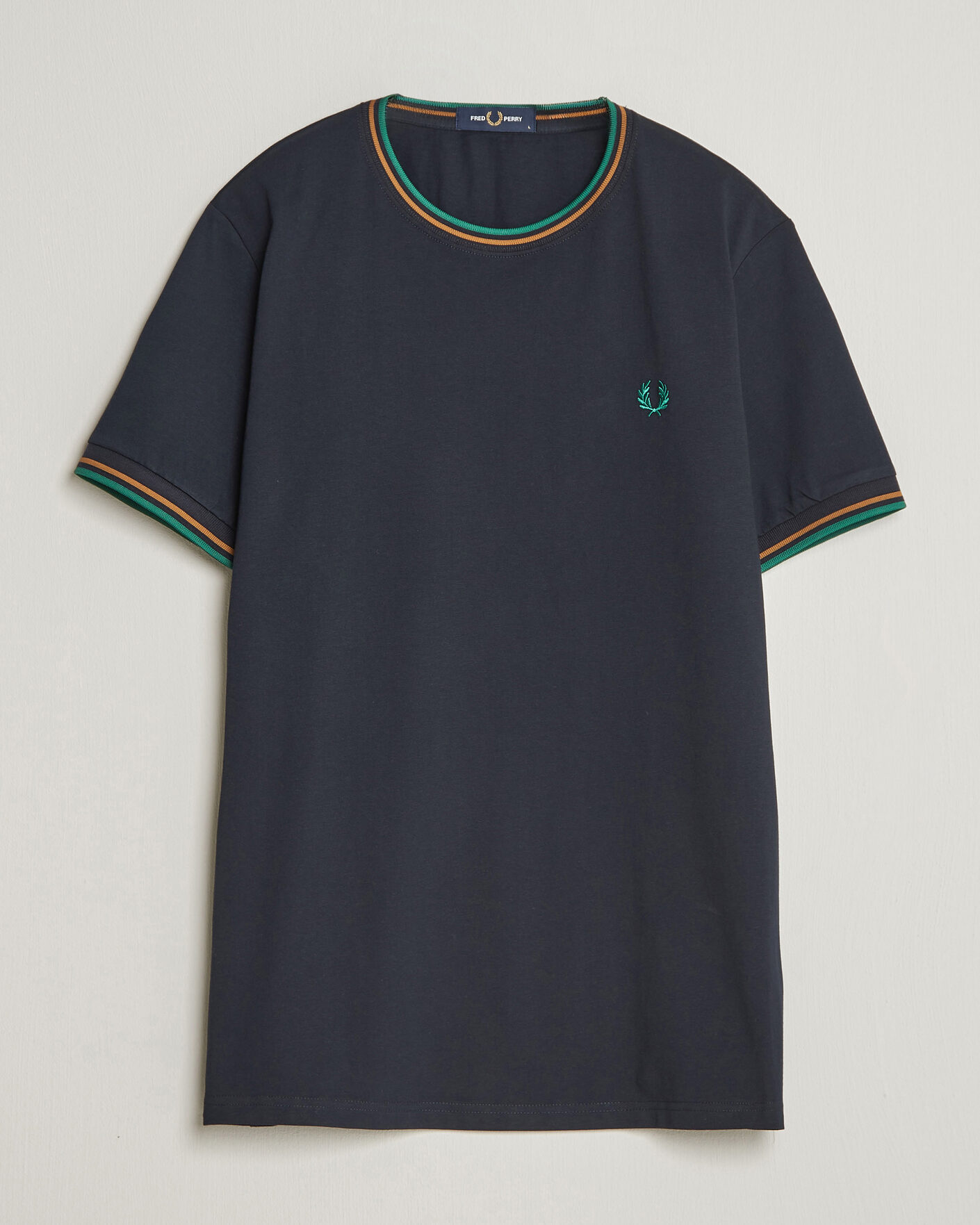 Uomini | T-shirt | Fred Perry | Twin Tipped T-Shirt Navy