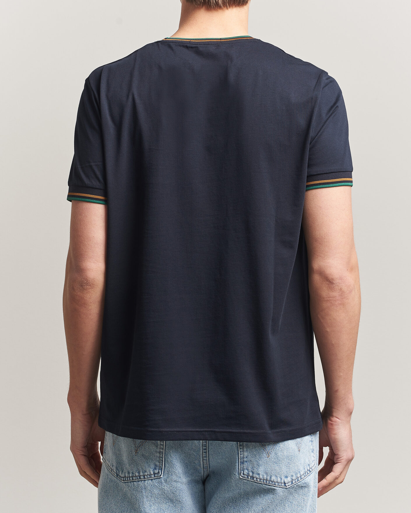 Uomini | T-shirt | Fred Perry | Twin Tipped T-Shirt Navy