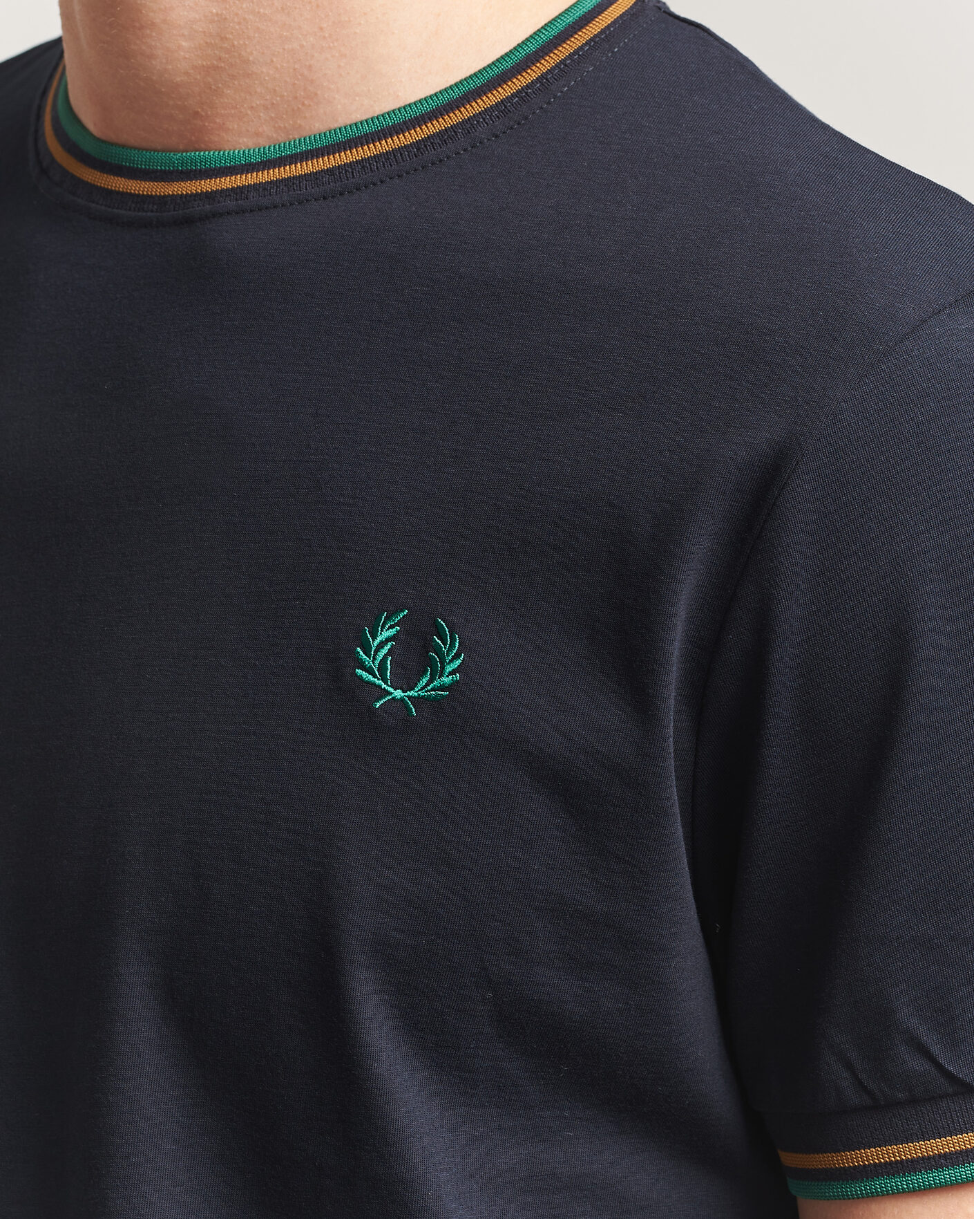 Uomini | T-shirt | Fred Perry | Twin Tipped T-Shirt Navy