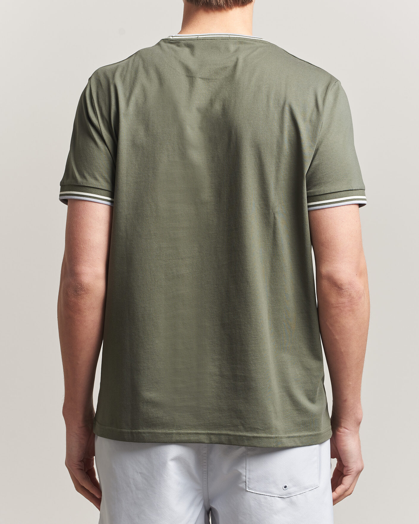 Uomini | T-shirt | Fred Perry | Twin Tipped T-Shirt Laurel Wreath Green