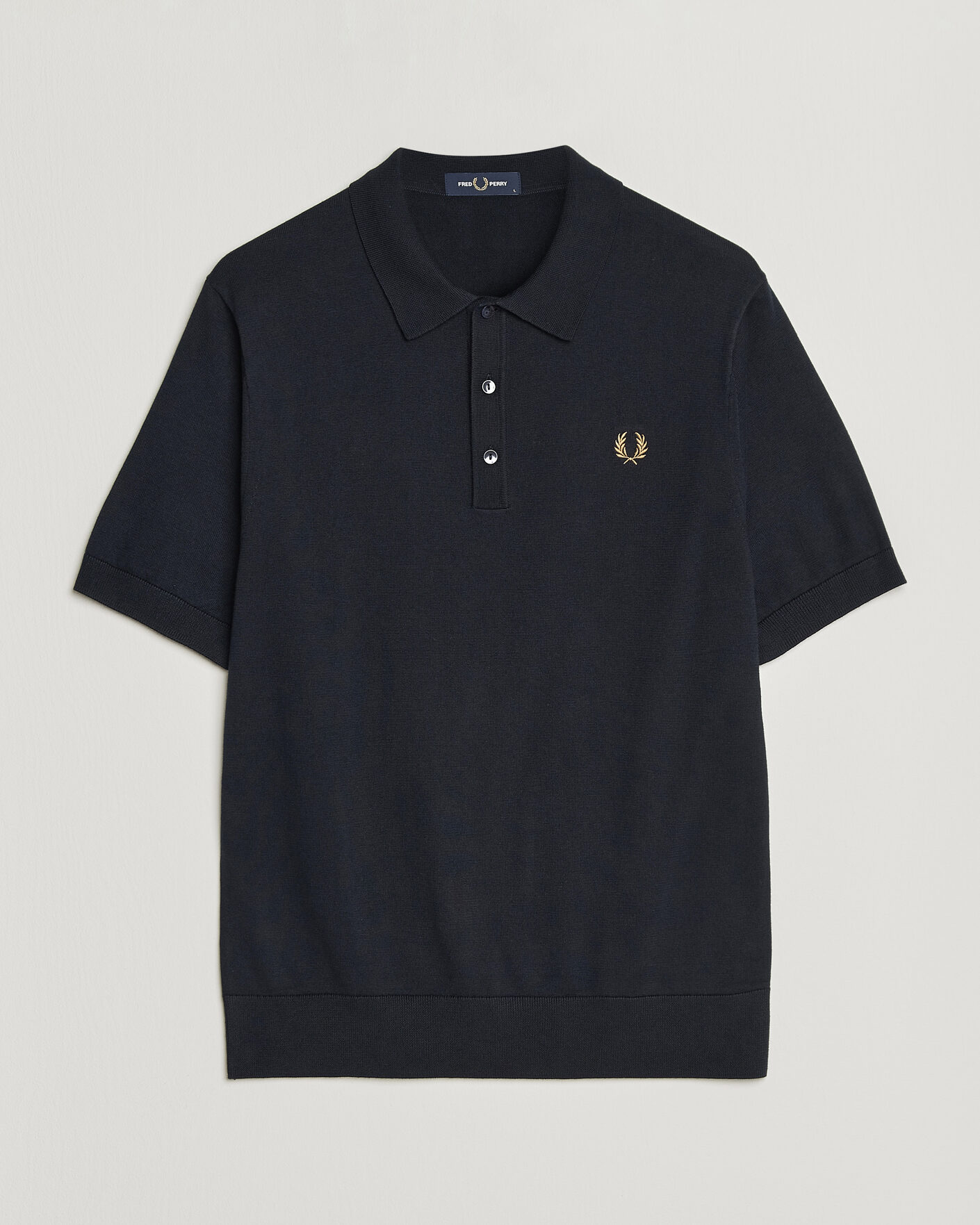 Uomini | Polo | Fred Perry | Cotton Knitted Polo Navy