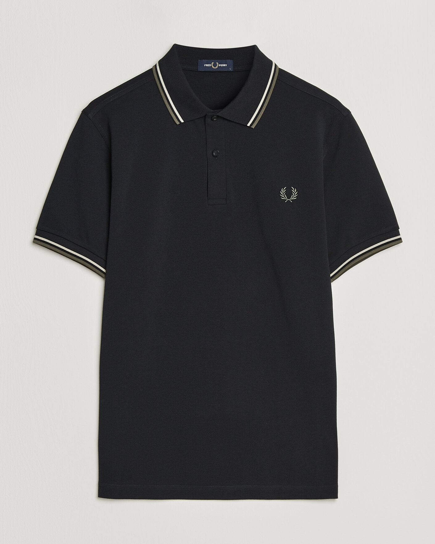 Uomini | Polo | Fred Perry | Twin Tipped Polo Shirt Black