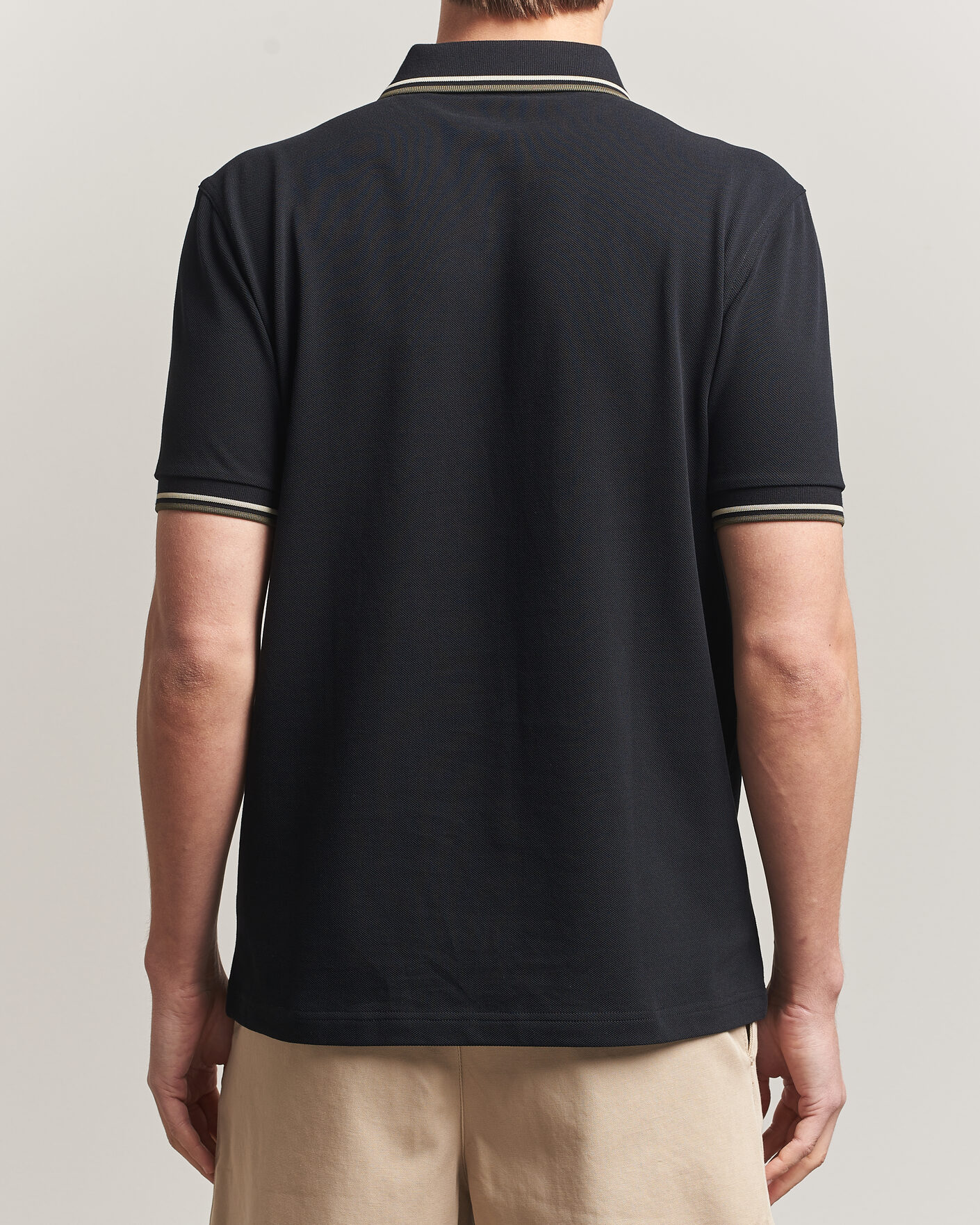 Uomini | Polo | Fred Perry | Twin Tipped Polo Shirt Black