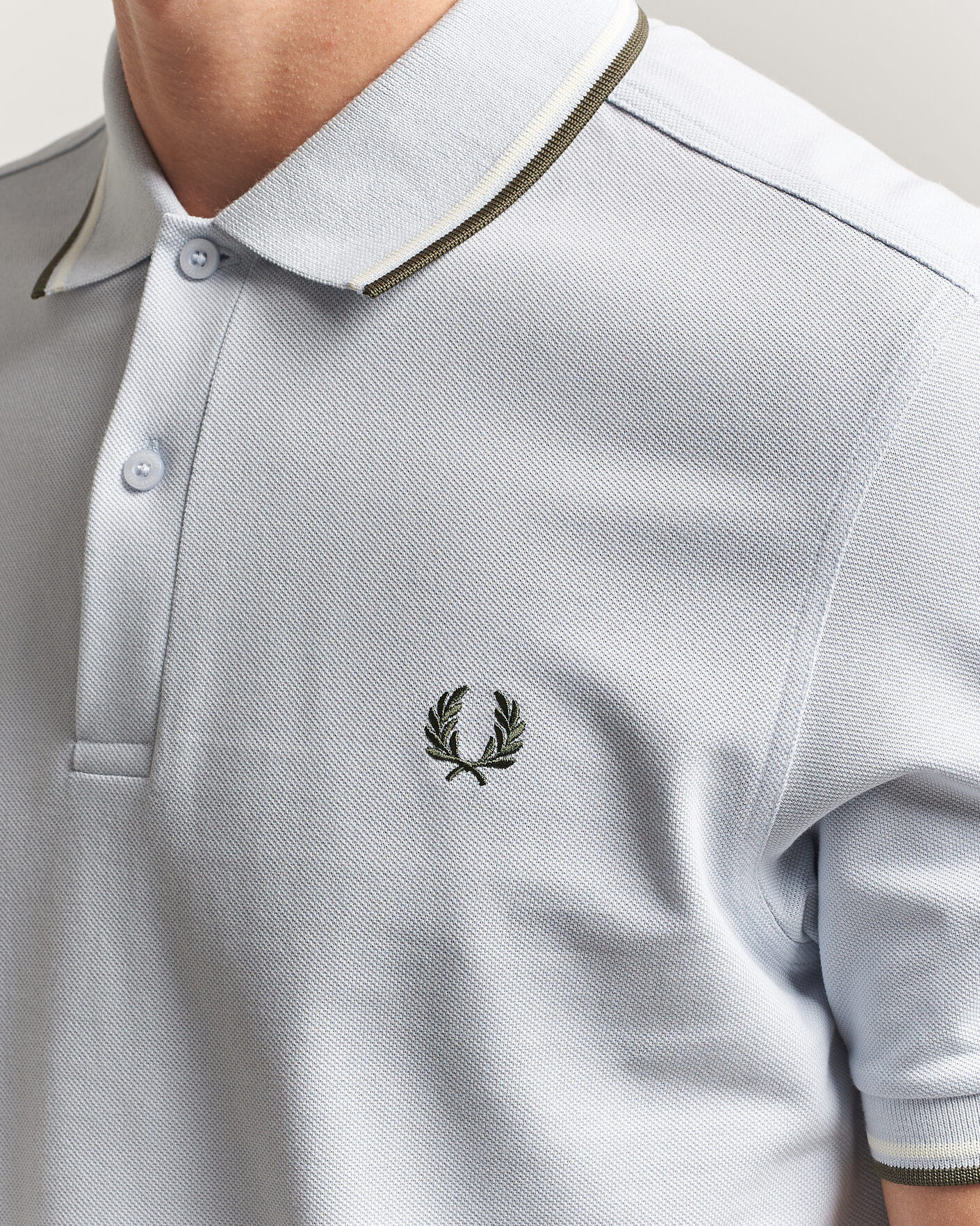 Uomini | Polo | Fred Perry | Twin Tipped Polo Shirt Dusky Blue
