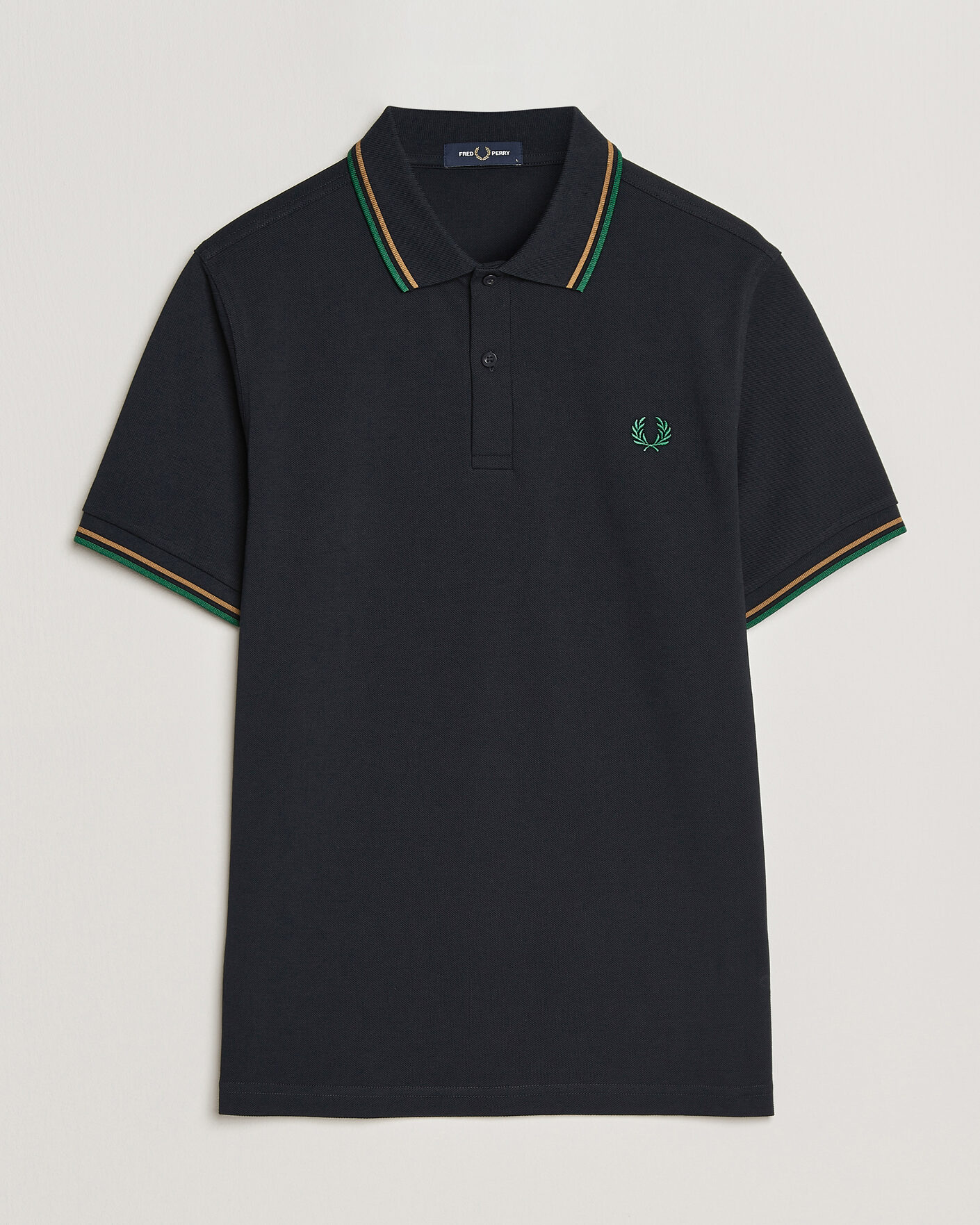 Uomini | Polo | Fred Perry | Twin Tipped Polo Shirt Navy