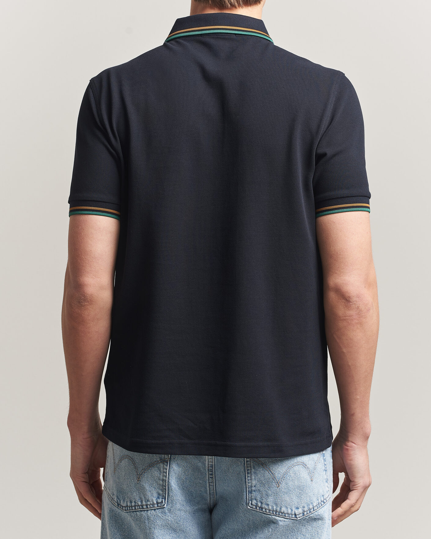 Uomini | Polo | Fred Perry | Twin Tipped Polo Shirt Navy