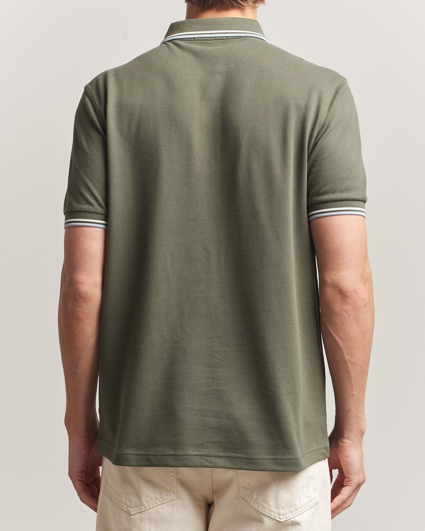 Uomini | Polo | Fred Perry | Twin Tipped Polo Shirt Laurel Wreath Green