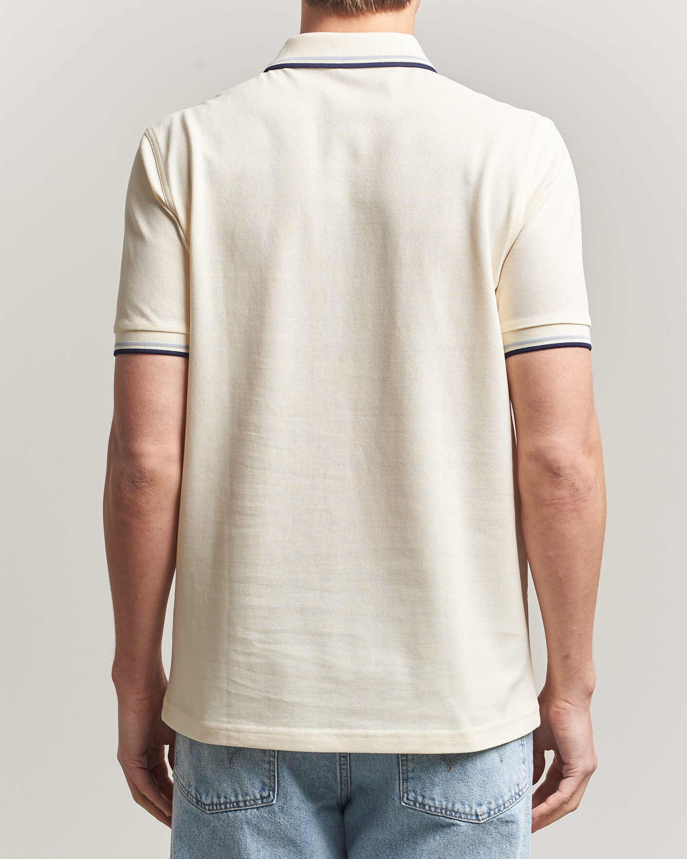 Uomini | Polo | Fred Perry | Twin Tipped Polo Shirt Ecru