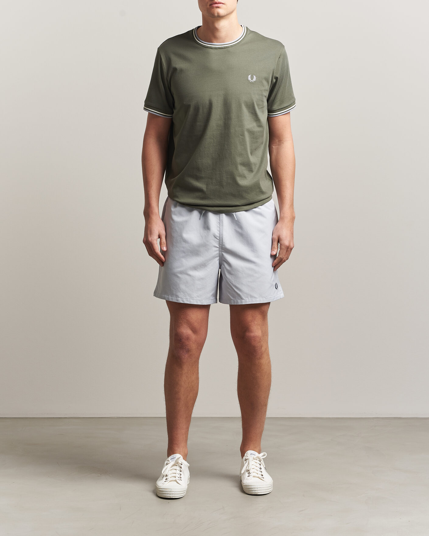 Uomini | Costumi da bagno | Fred Perry | Classic Swimshorts Dusky Blue