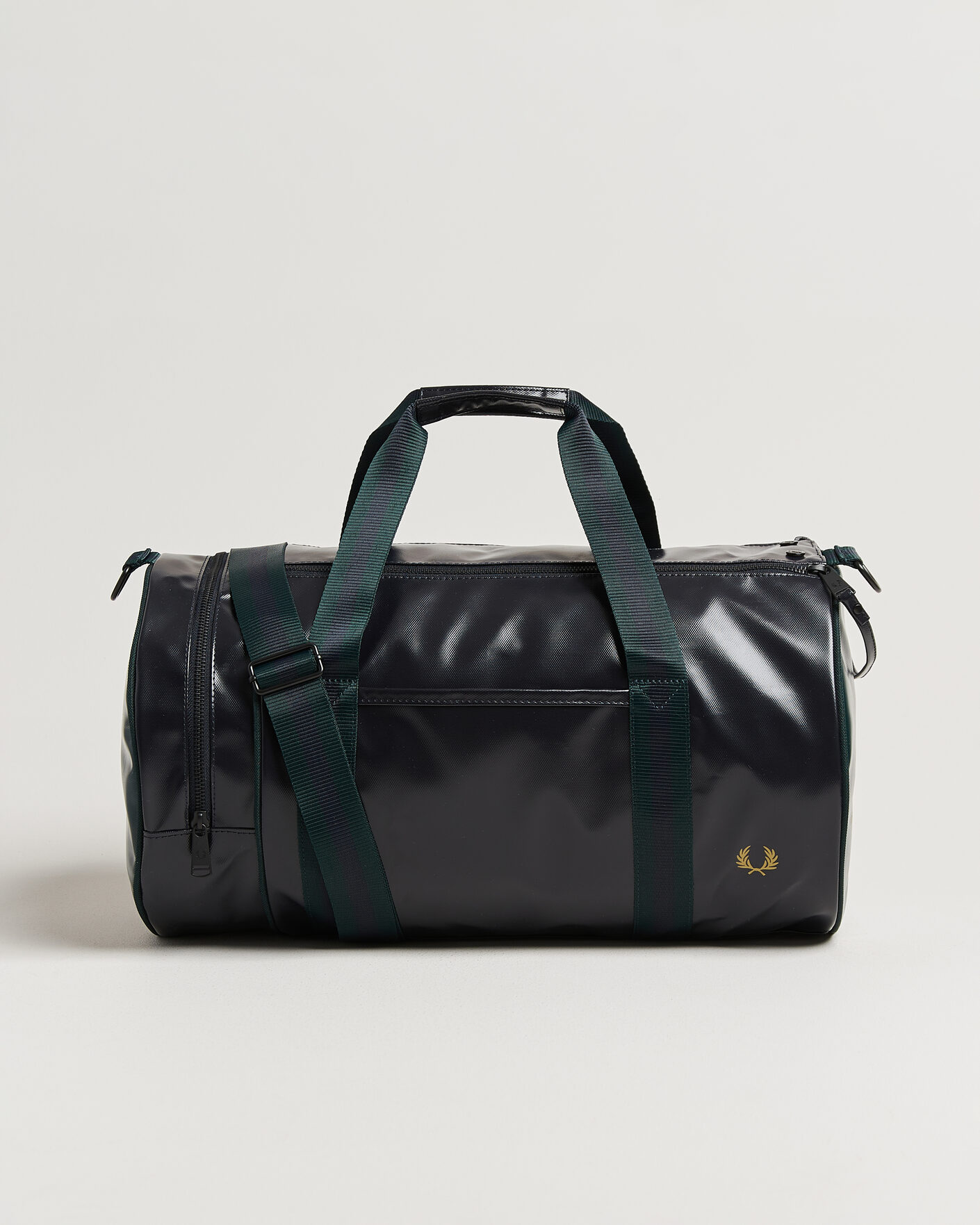 Uomini | Borse | Fred Perry | Classic Barrel Bag Navy/Grassroots Green