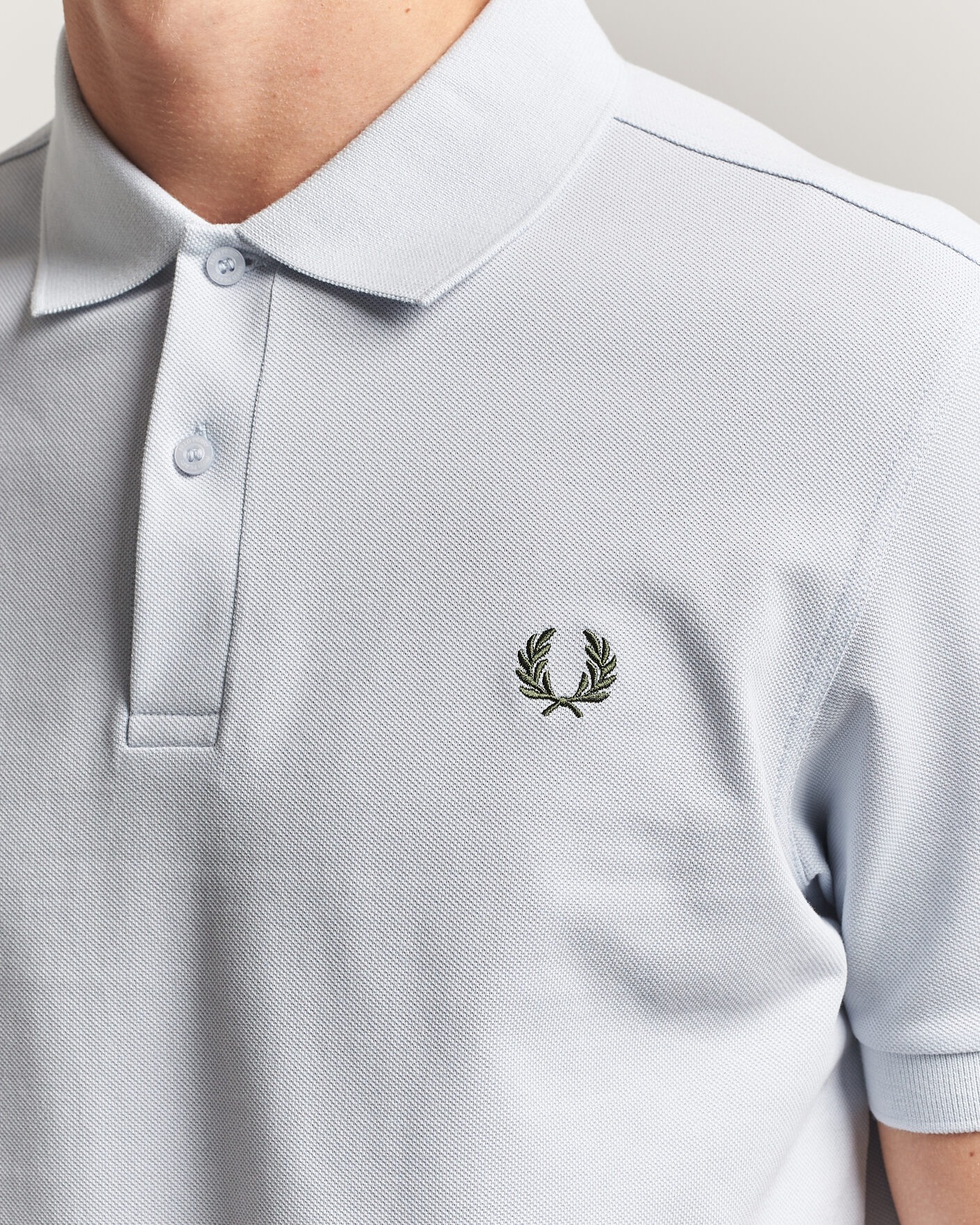 Uomini | Polo | Fred Perry | Plain Polo Shirt Dusty Blue